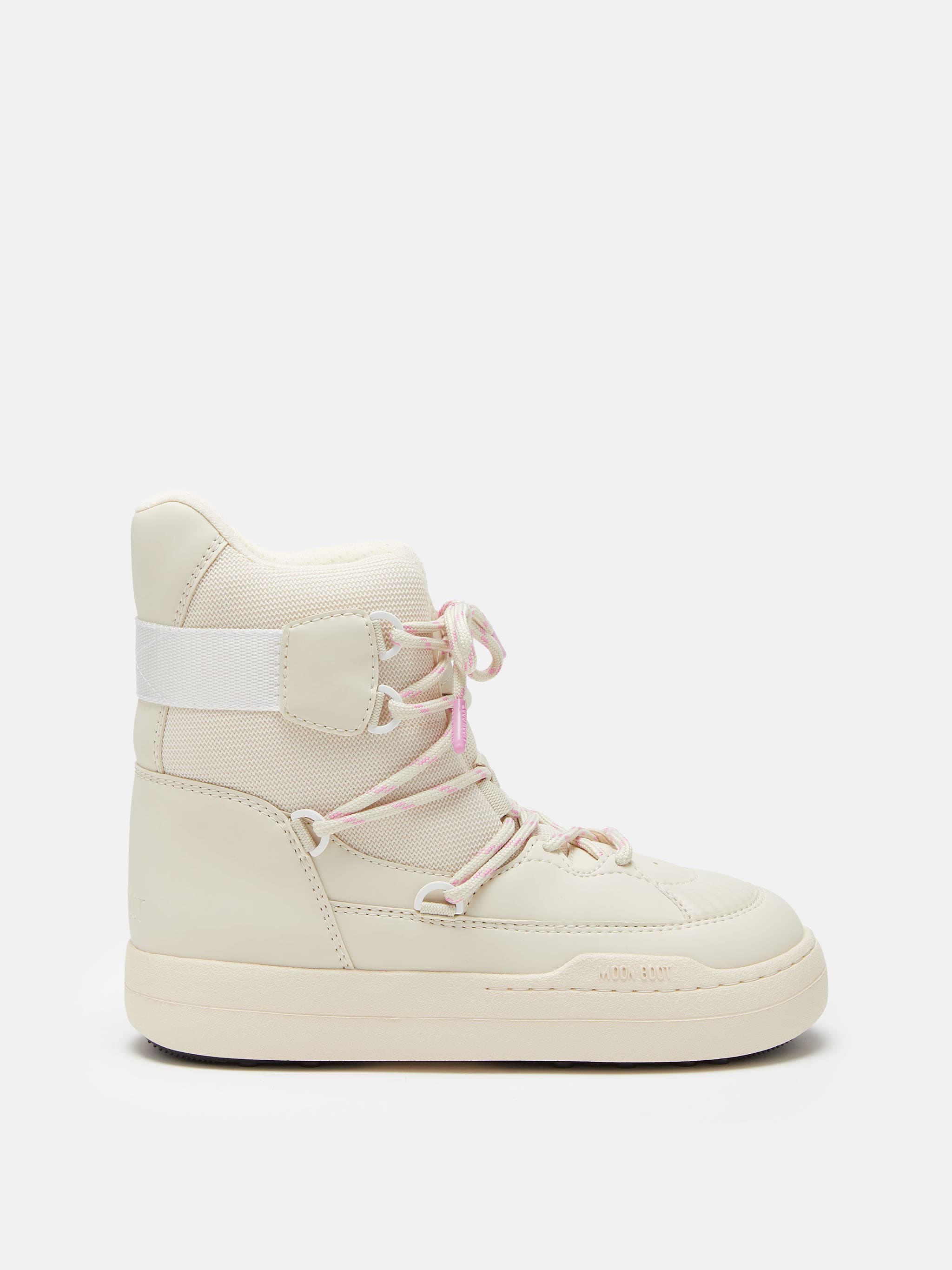 PARK CREAM SNEAKER BOOTS