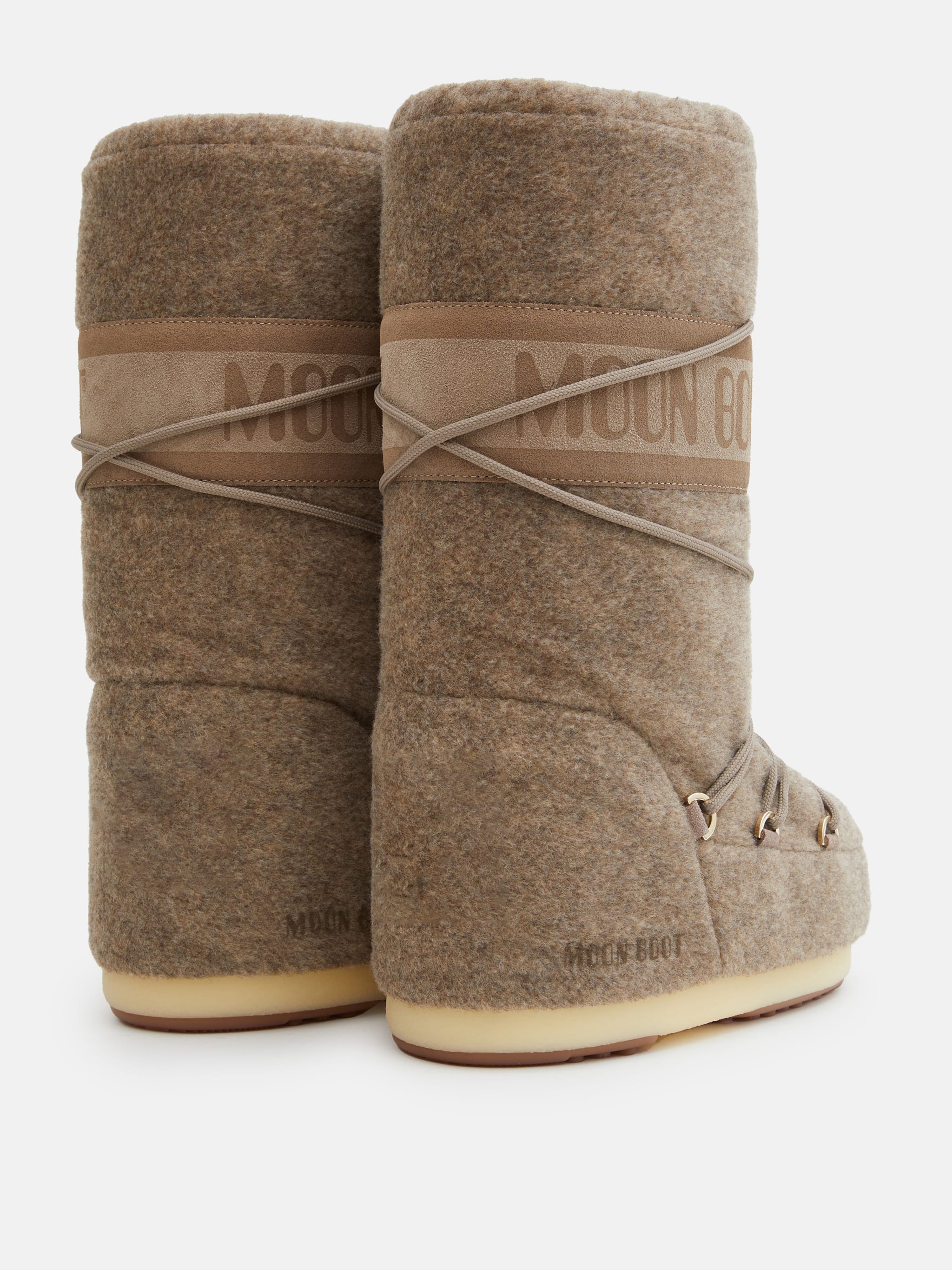 ICON BEIGE FELT BOOTS image number 1