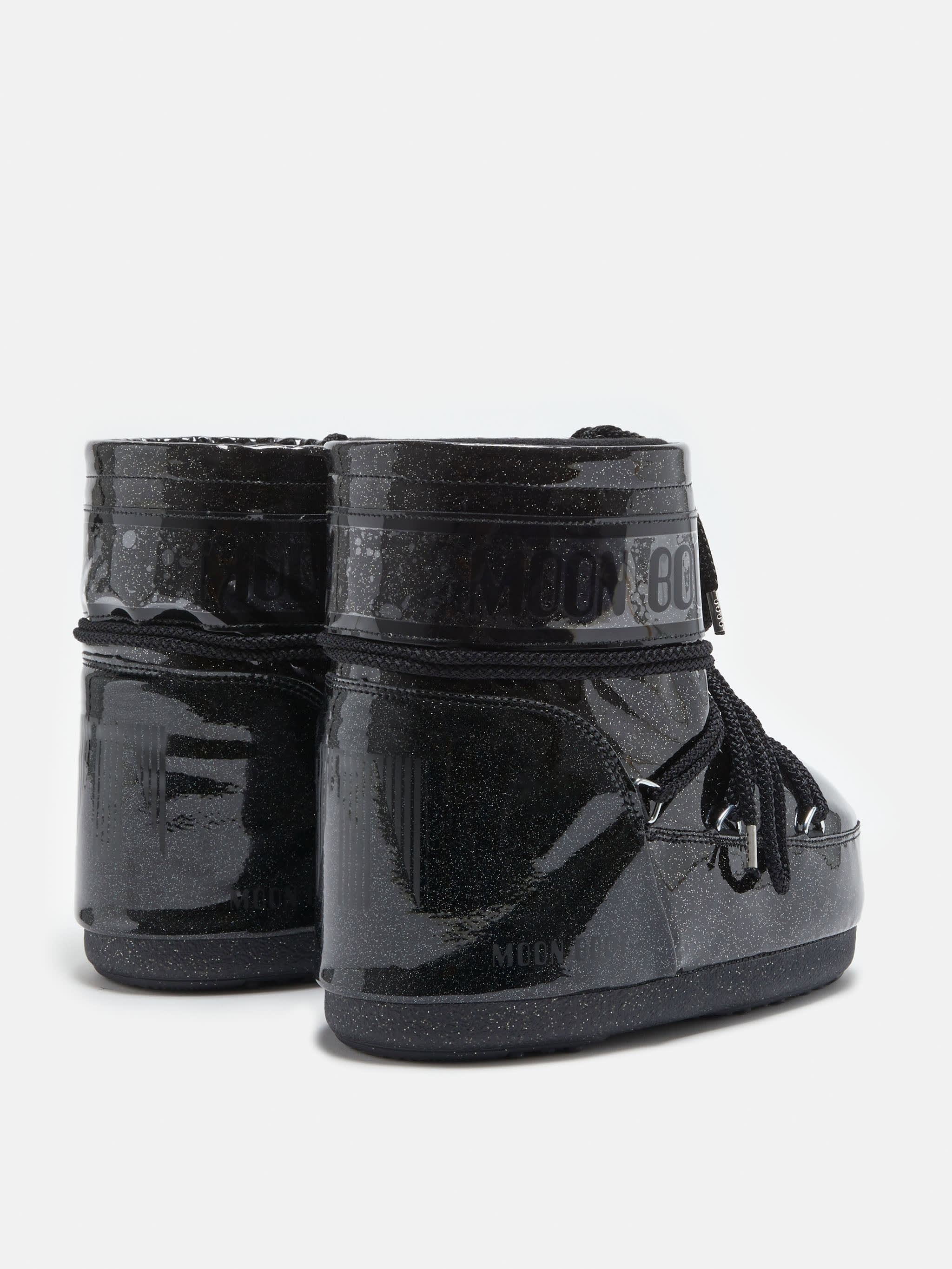 ICON LOW BLACK GLITTER BOOTS image number 1