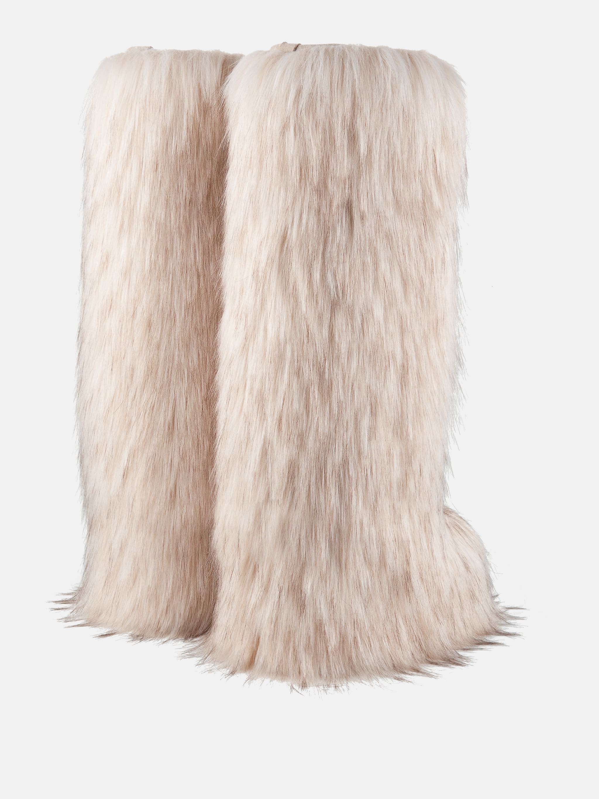 Icon Yeti High Faux-Fur Bianco Moon Boot + Jacquemus