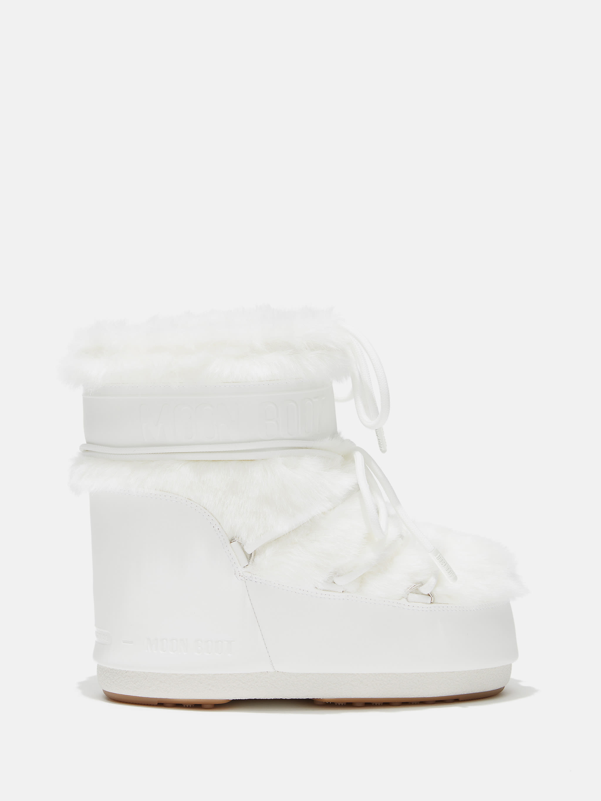 BOTTES ICON LOW WHITE EN FAUSSE FOURRURE image number 0