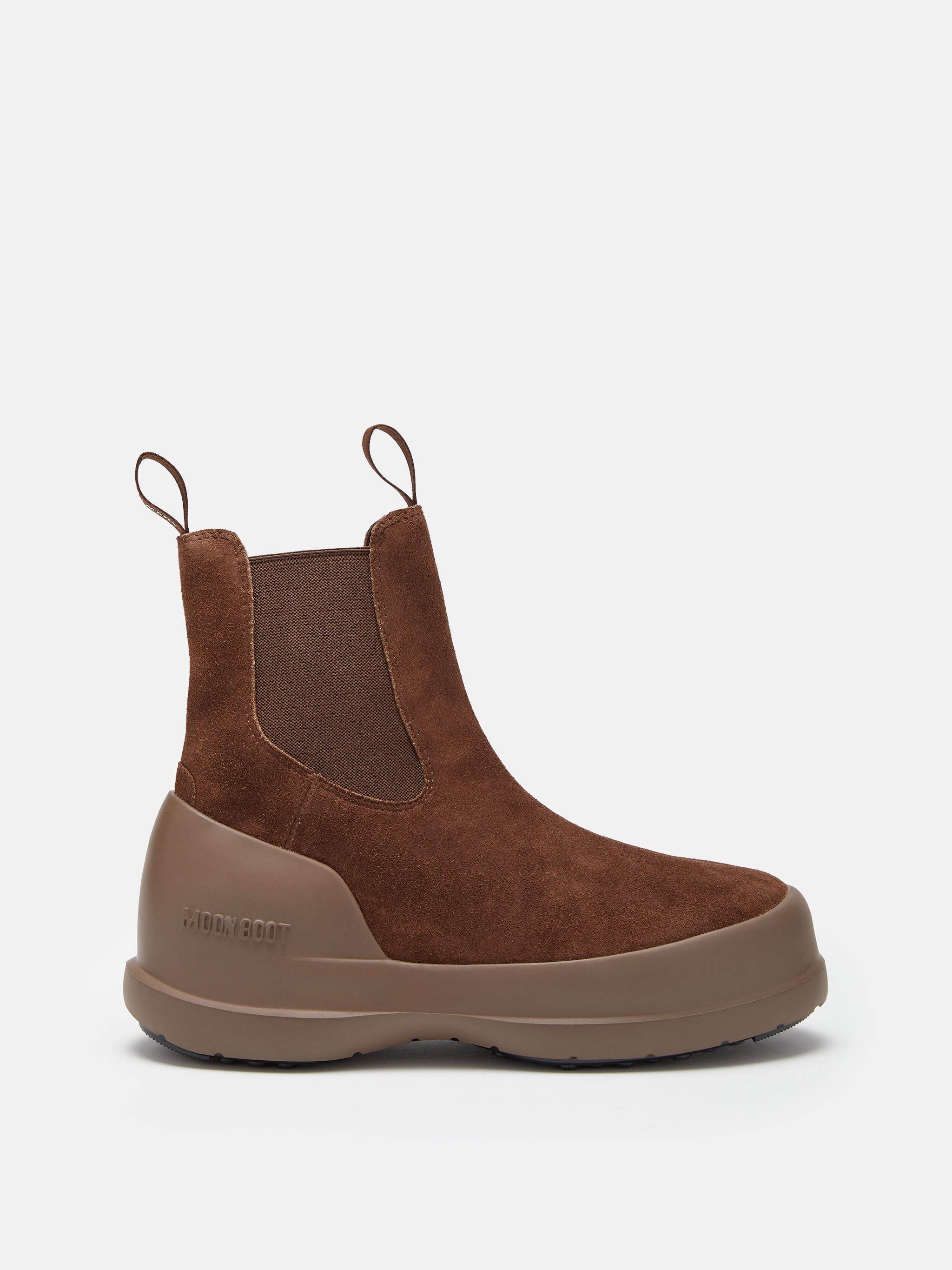 LUNA BROWN SUEDE CHELSEA BOOTS image number 0