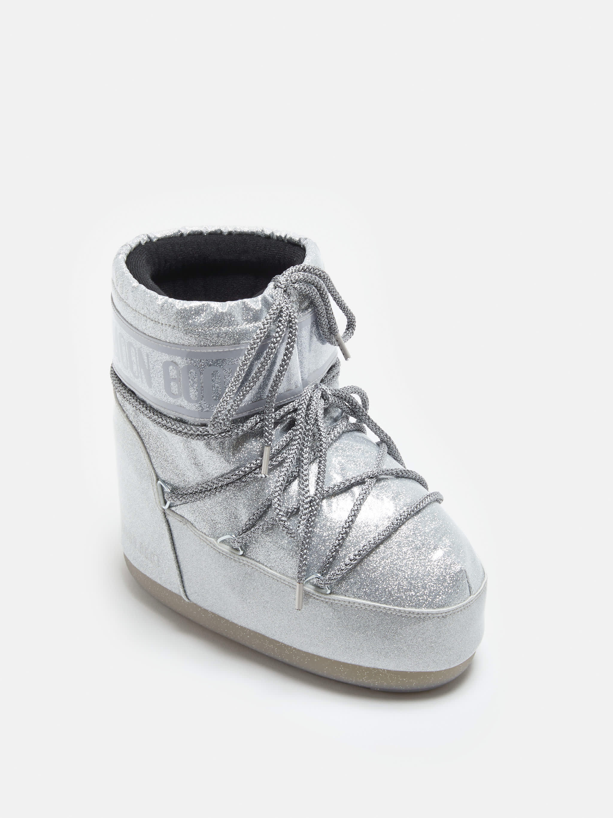 ICON LOW SILVER GLITTER BOOTS image number 1