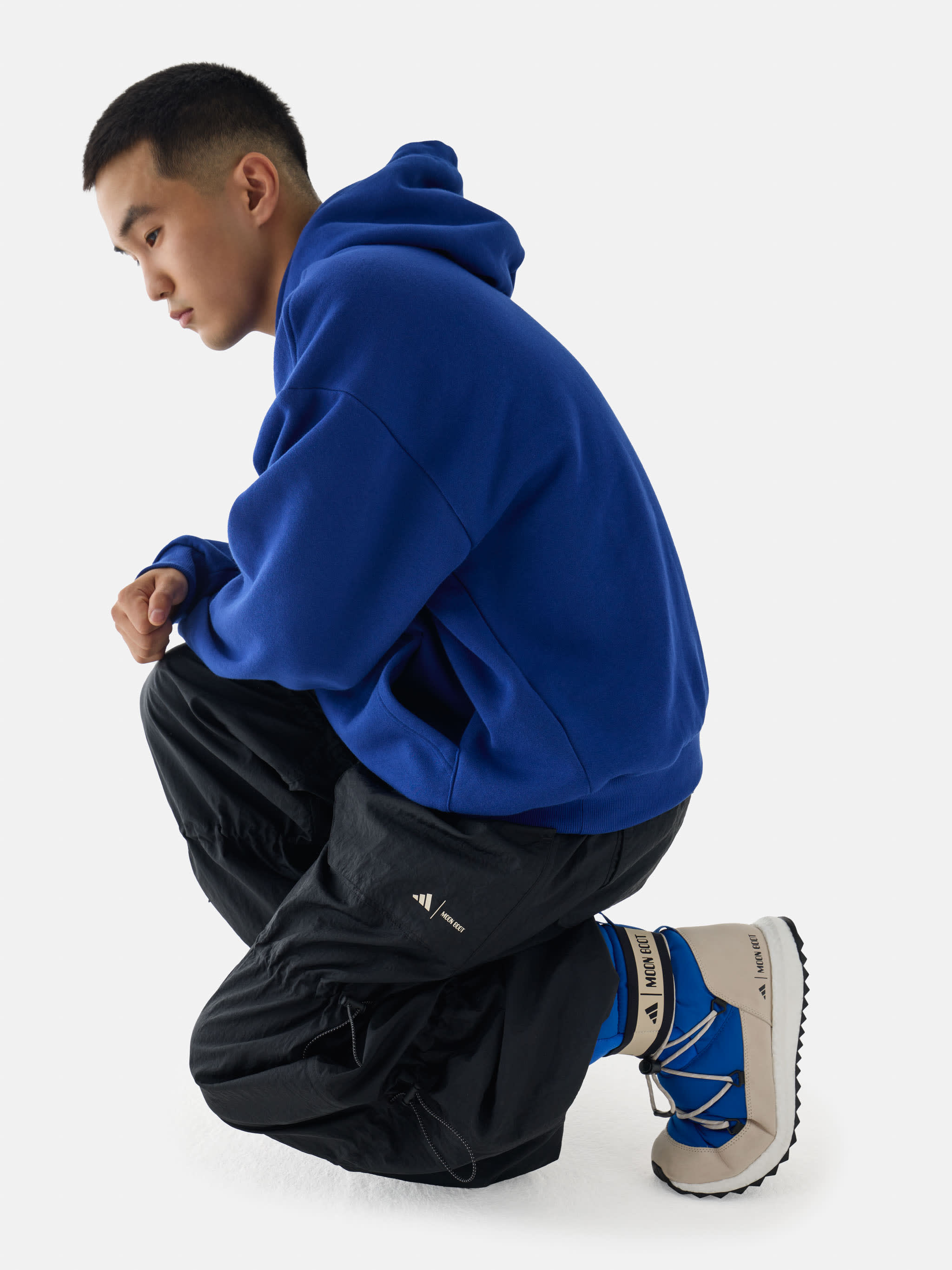 adidas x Moon Boot Hoodie Blau image number 3