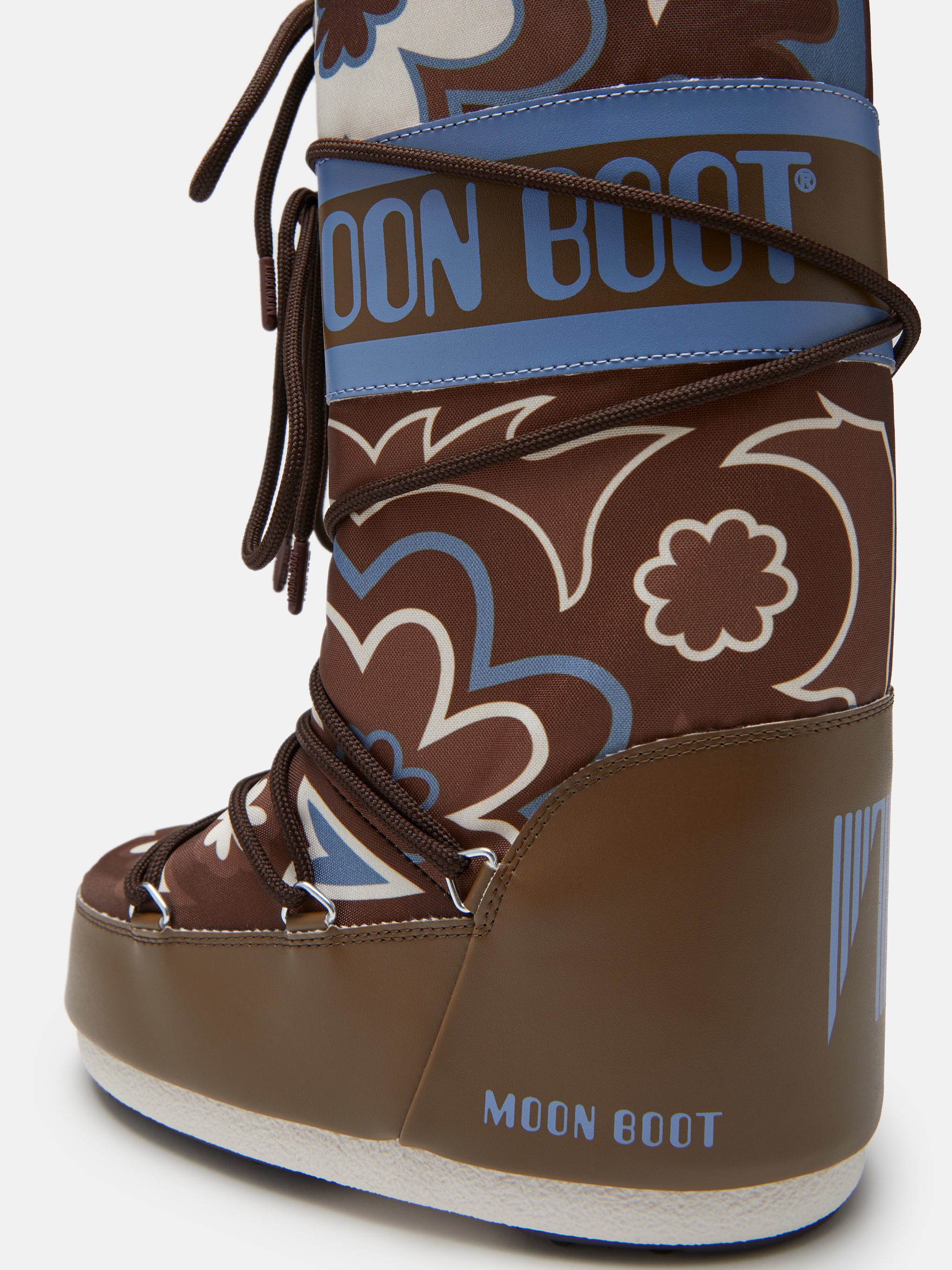 BOTTES ICON À IMPRIMÉ FLEUR MARRON image number 2