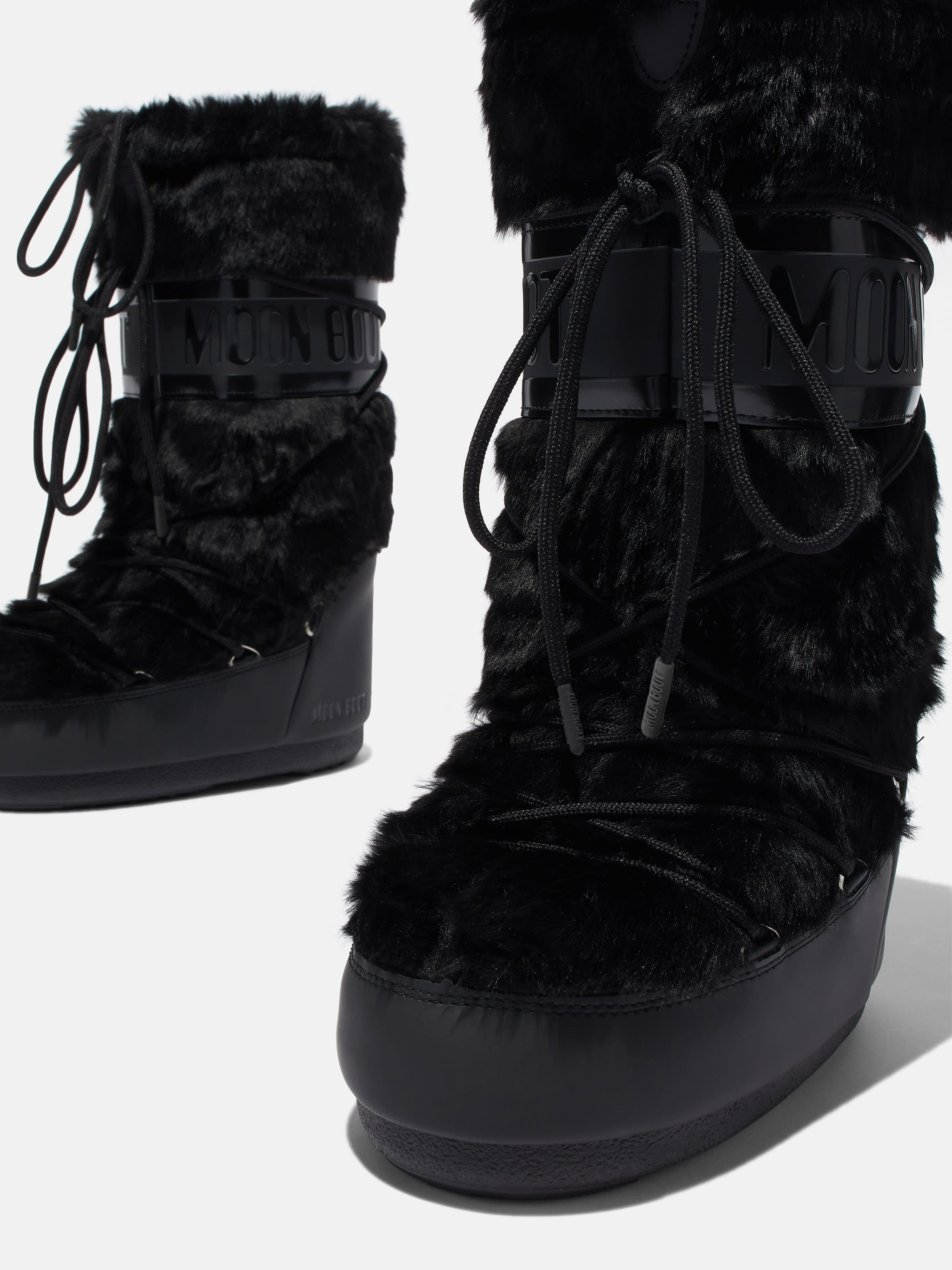 BOTTES ICON BLACK EN FAUSSE FOURRURE image number 3