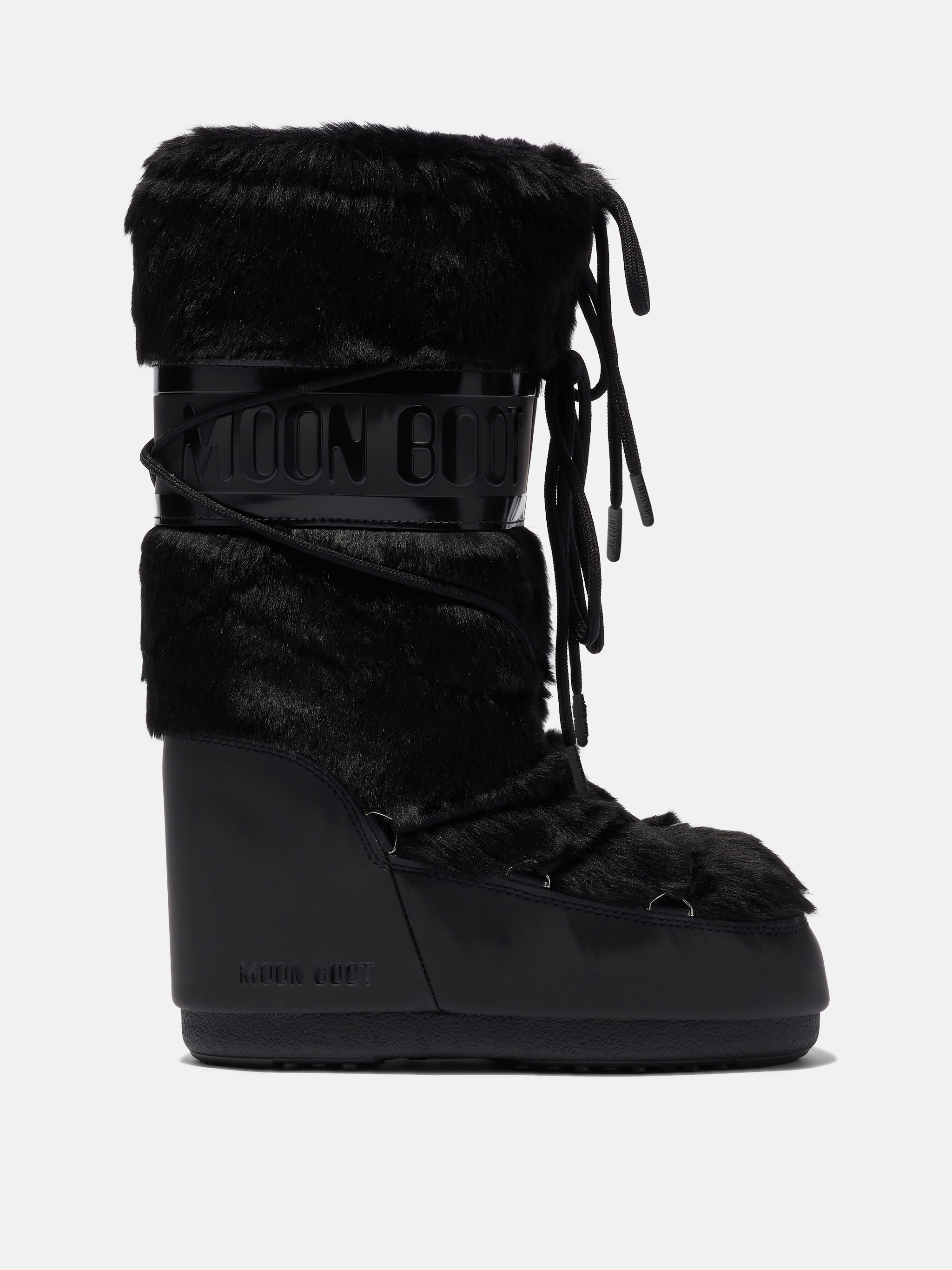 BOTTES ICON BLACK EN FAUSSE FOURRURE image number 0