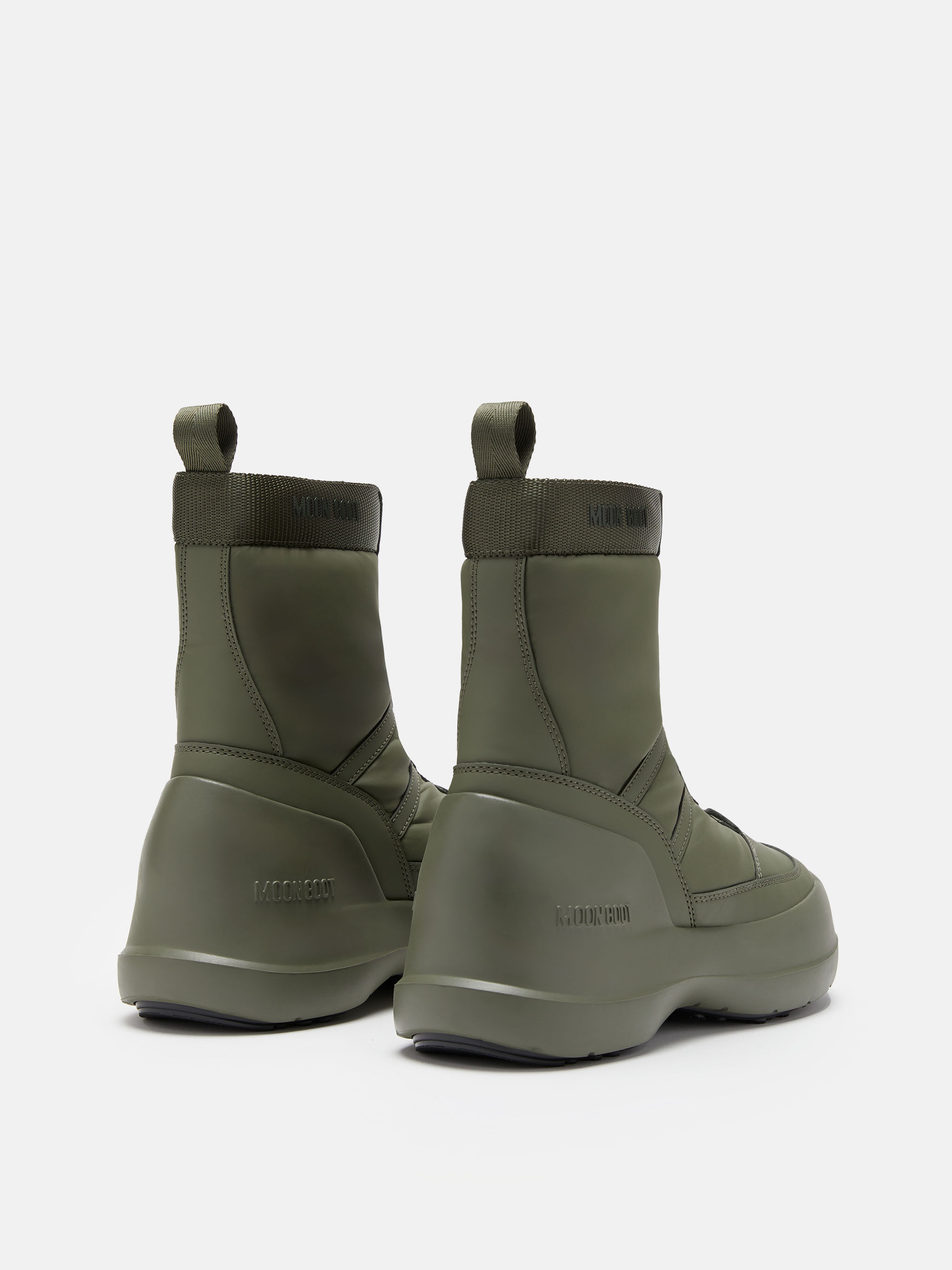 LUNA KHAKI ZIP BOOTS