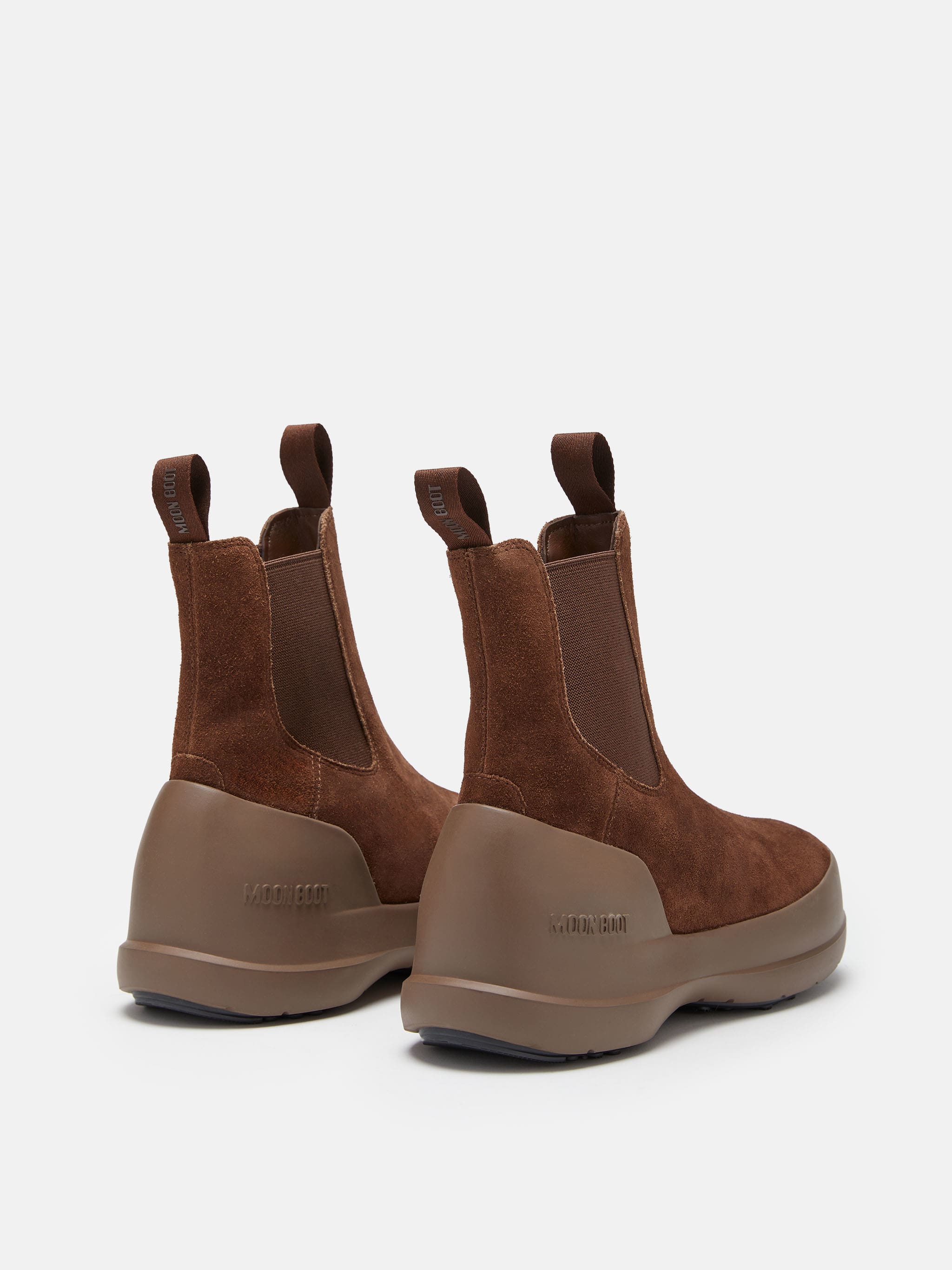 LUNA BROWN SUEDE CHELSEA BOOTS