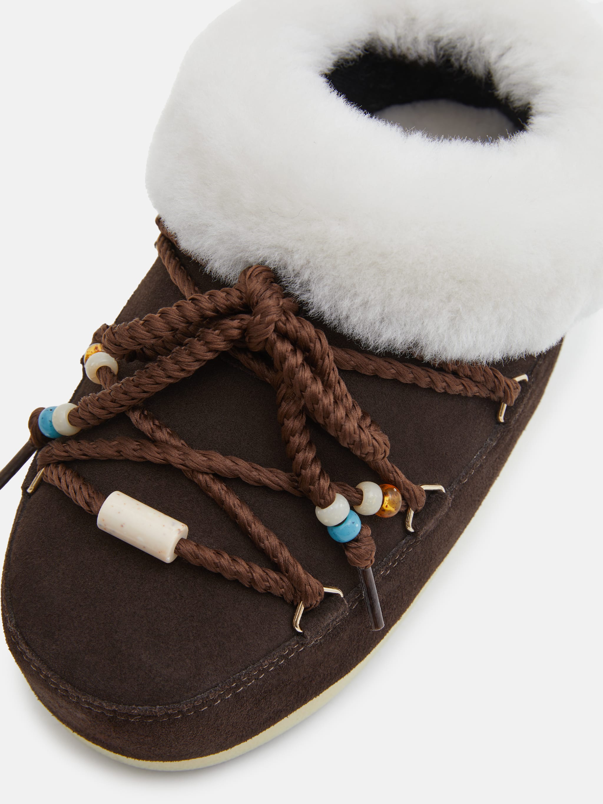 SUEDE BEADS MULES image number 3