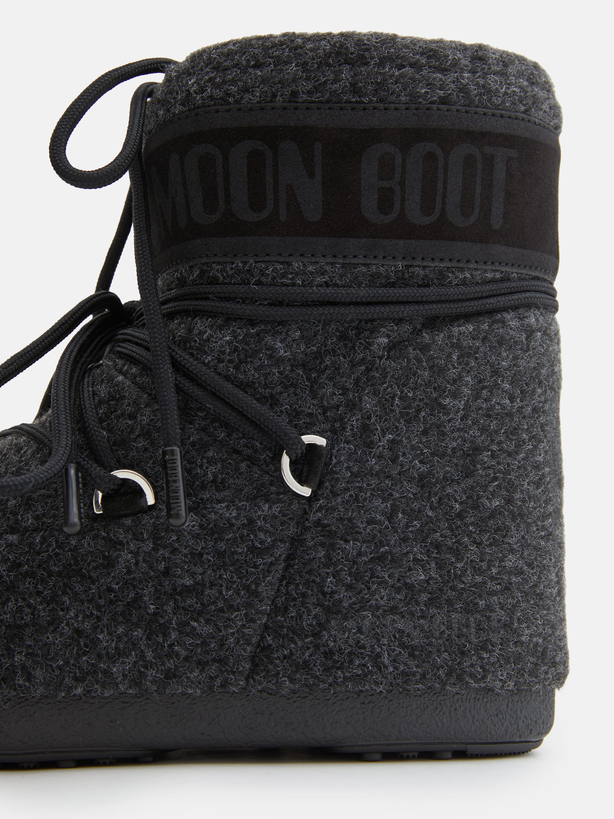 ICON LOW BLACK FELT BOOTS image number 2