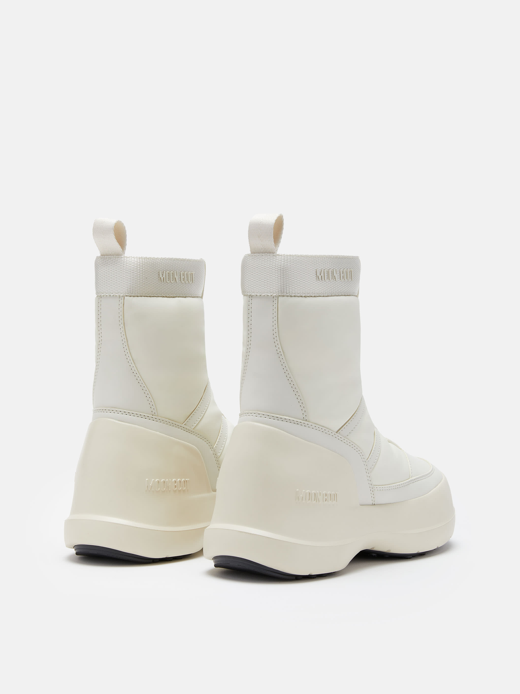 LUNA CREAM ZIP BOOTS