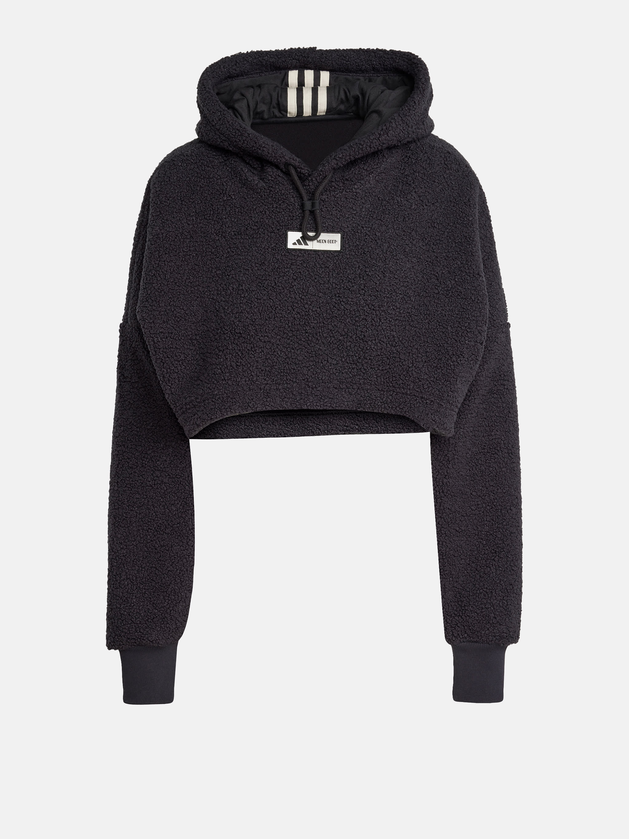 Sudadera negra corta con capucha de adidas x Moon Boot