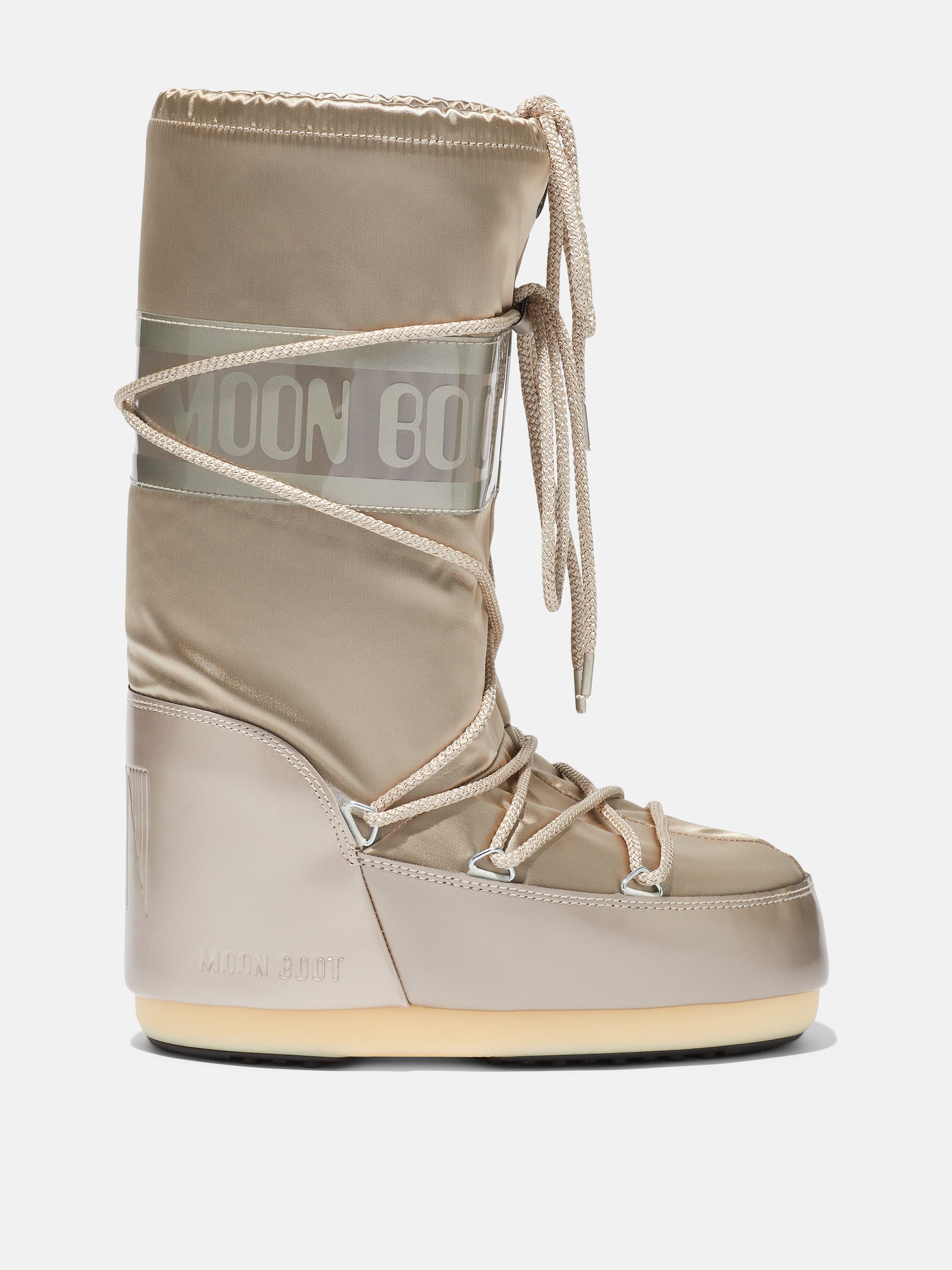 ICON GLANCE PLATINUM SATIN BOOTS