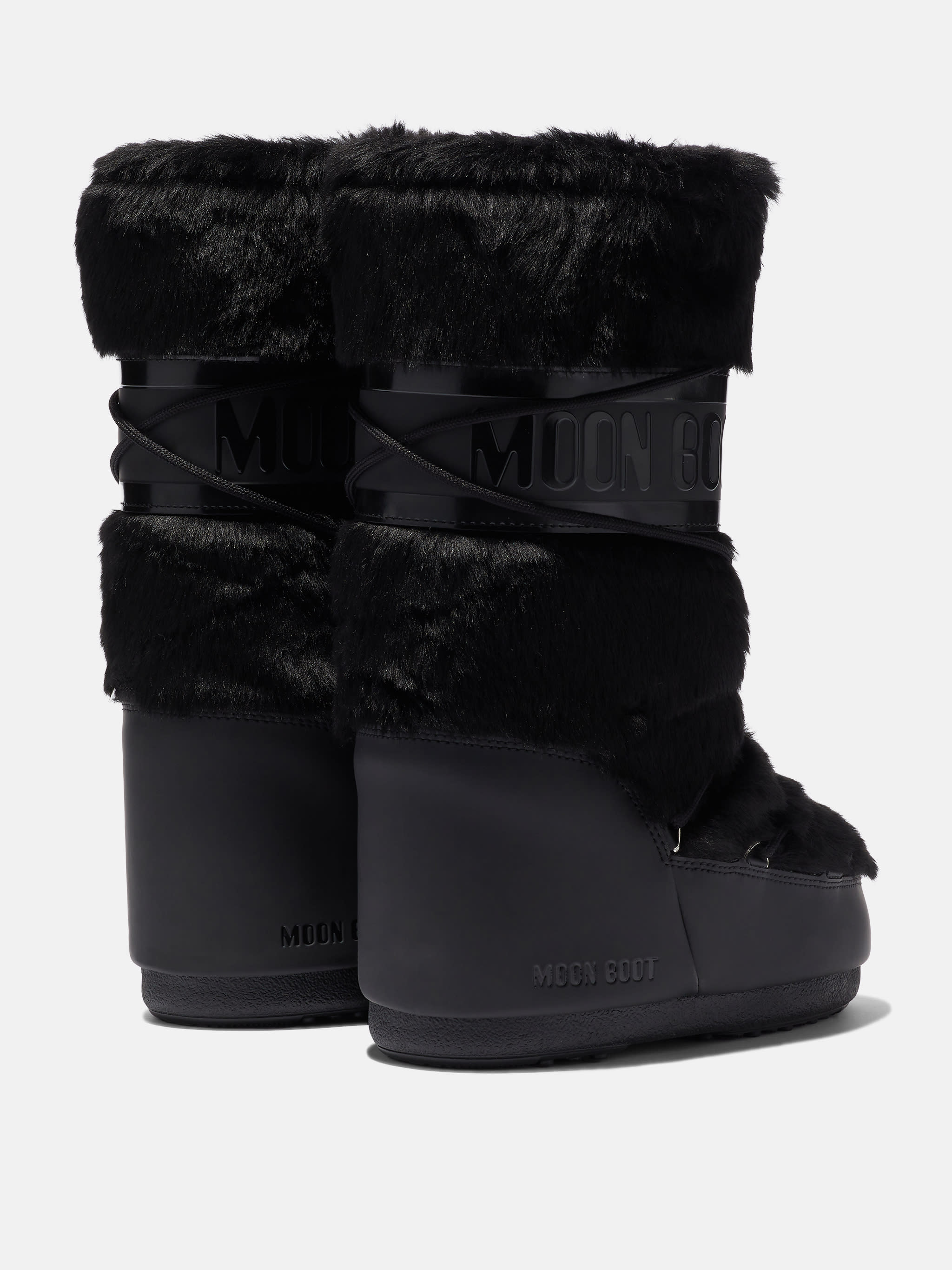 BOTTES ICON BLACK EN FAUSSE FOURRURE image number 1