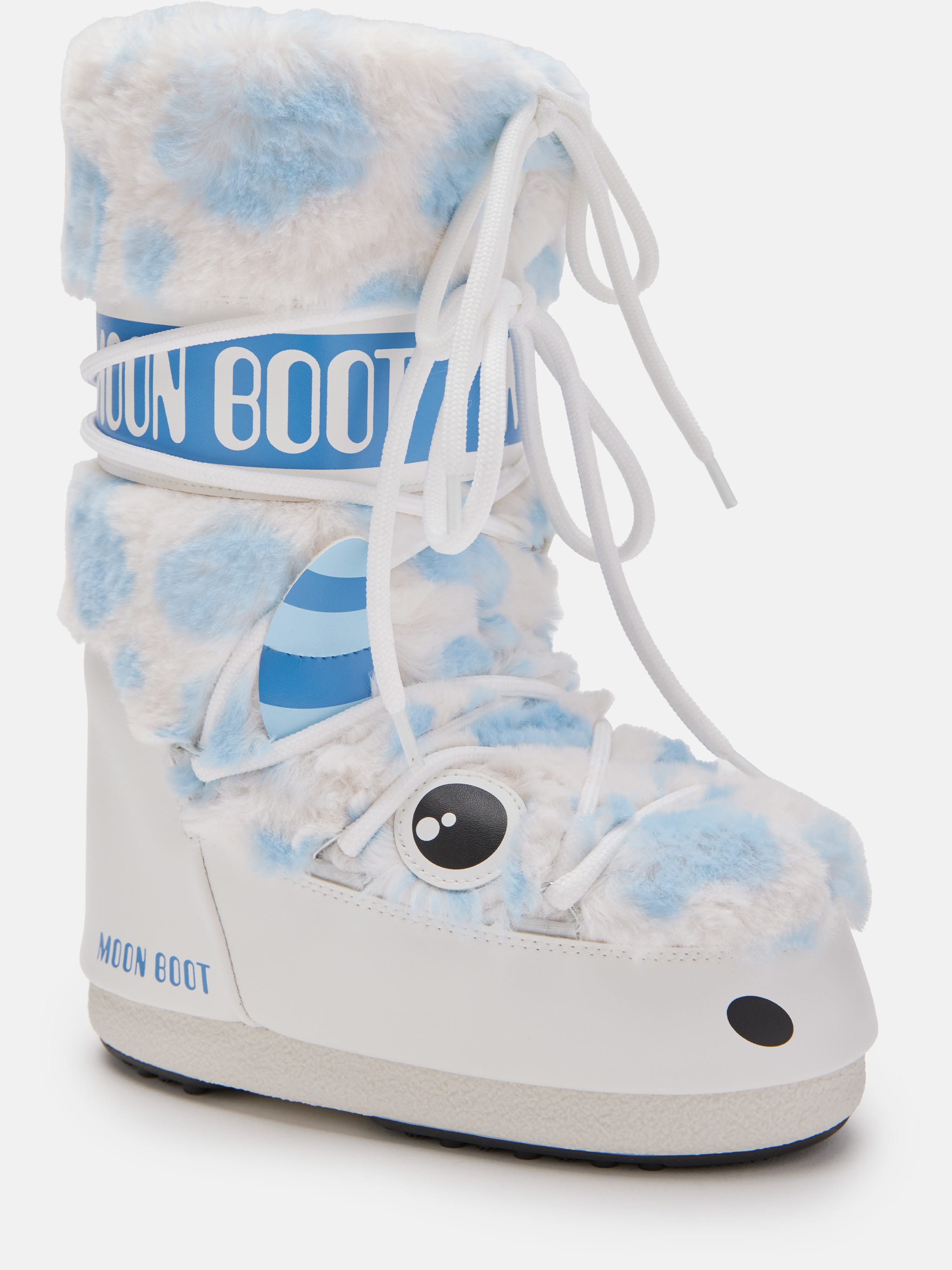 MB ICON YETI FAUX FUR WHITE/LIGHT BLUE image number 2