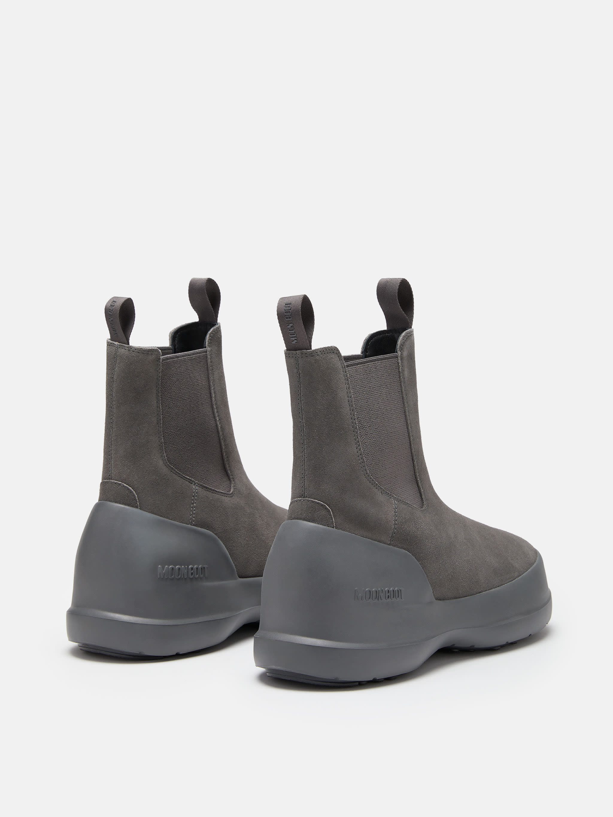 LUNA VELOURSLEDER CHELSEA STIEFEL GRAU