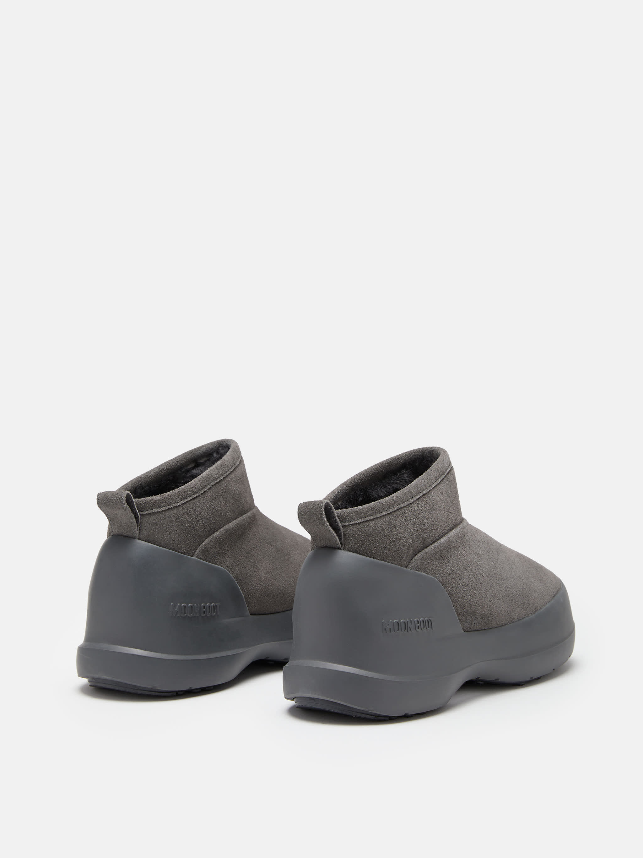 LUNA LOW GREY SUEDE BOOTS