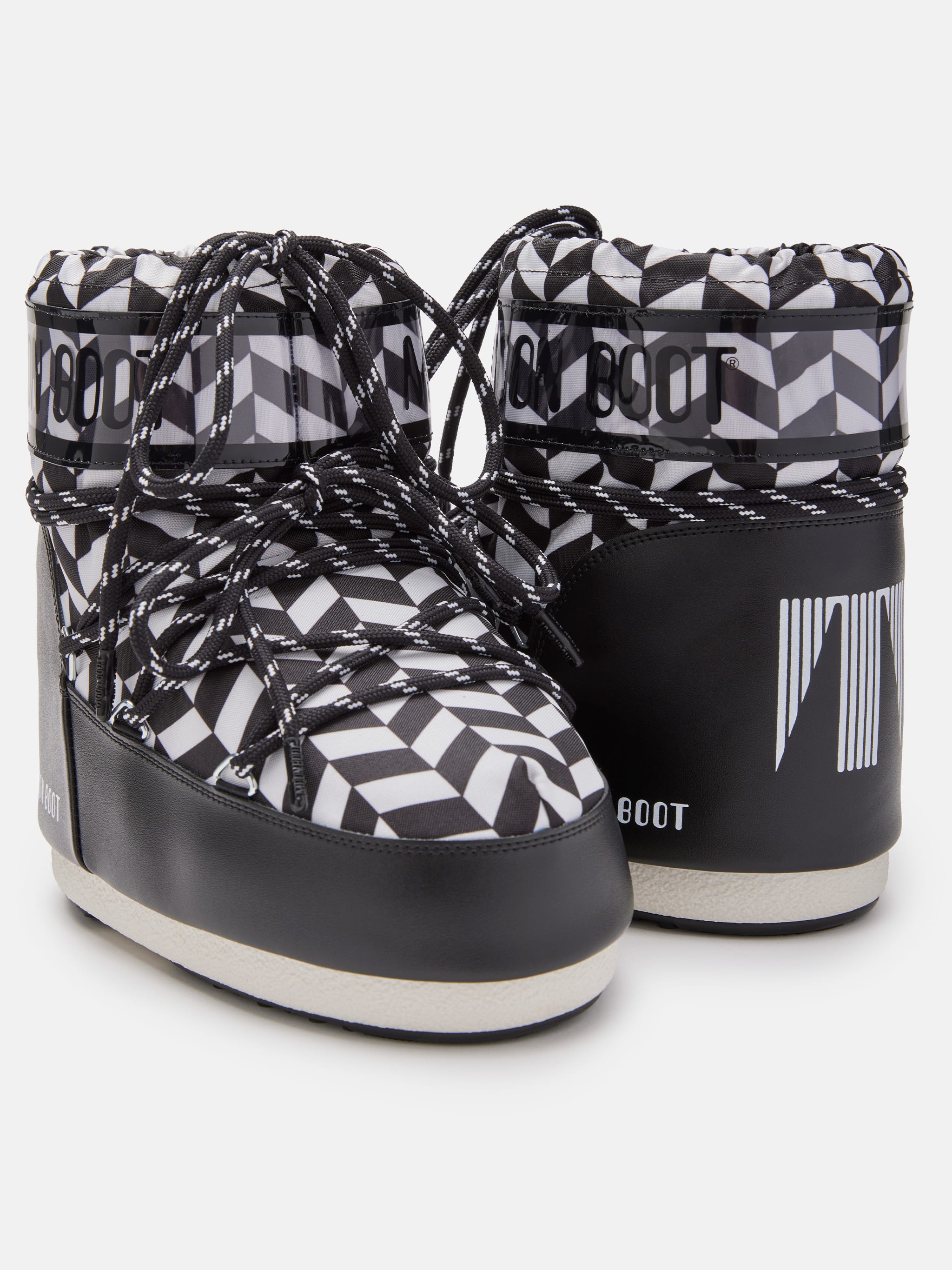 ICON LOW OPTICAL-PRINT BLACK BOOTS image number 3