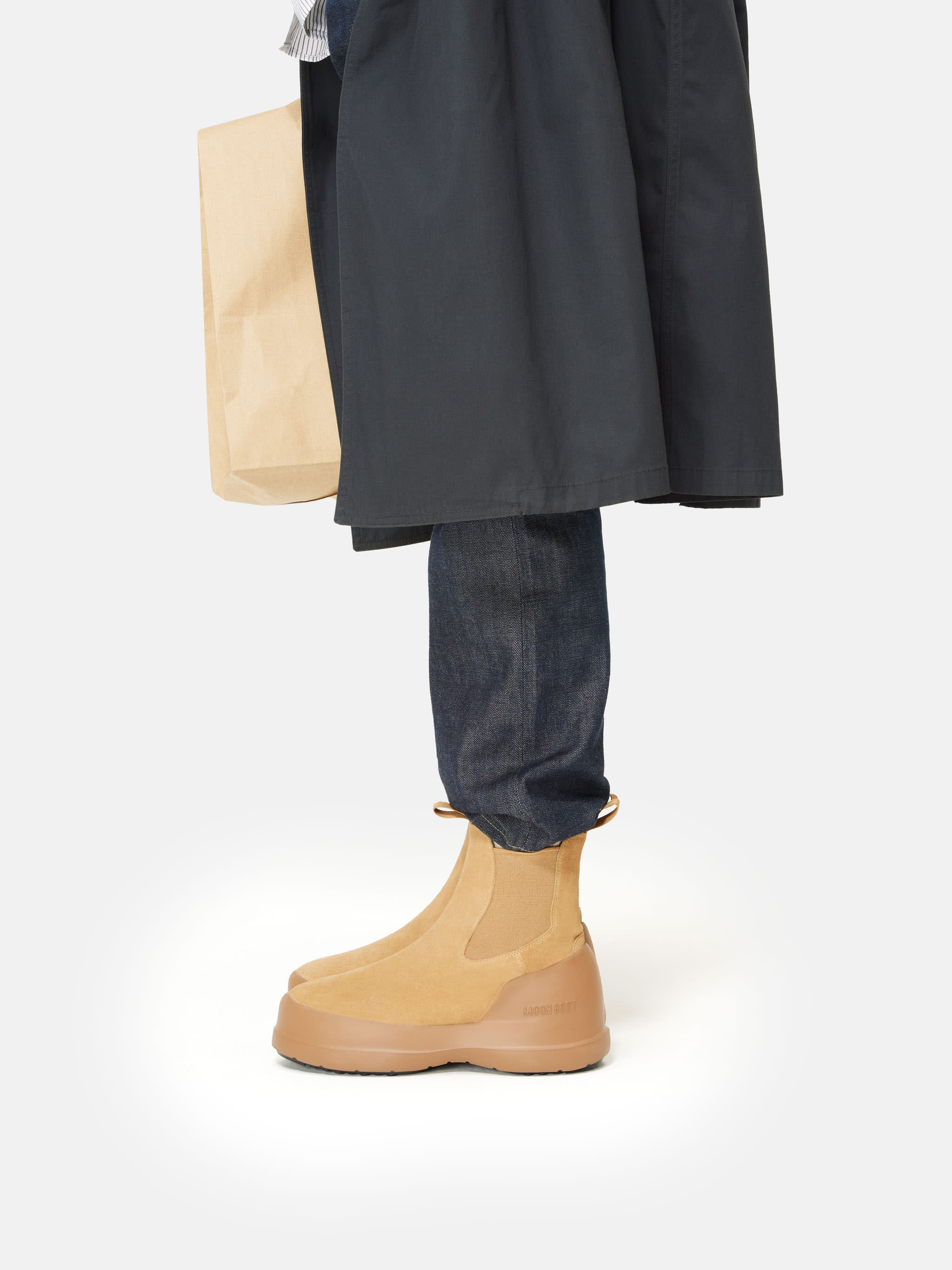 LUNA SAND SUEDE CHELSEA BOOTS image number 4