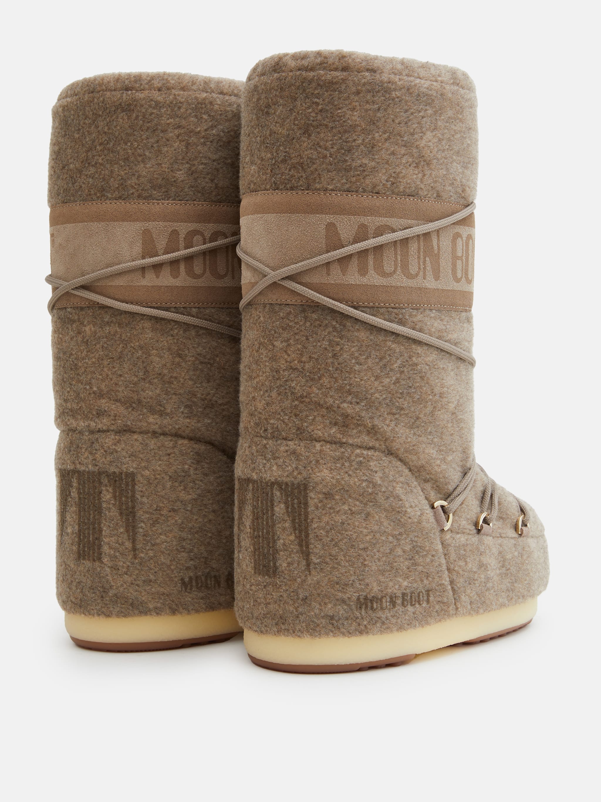 ICON BEIGE FELT BOOTS