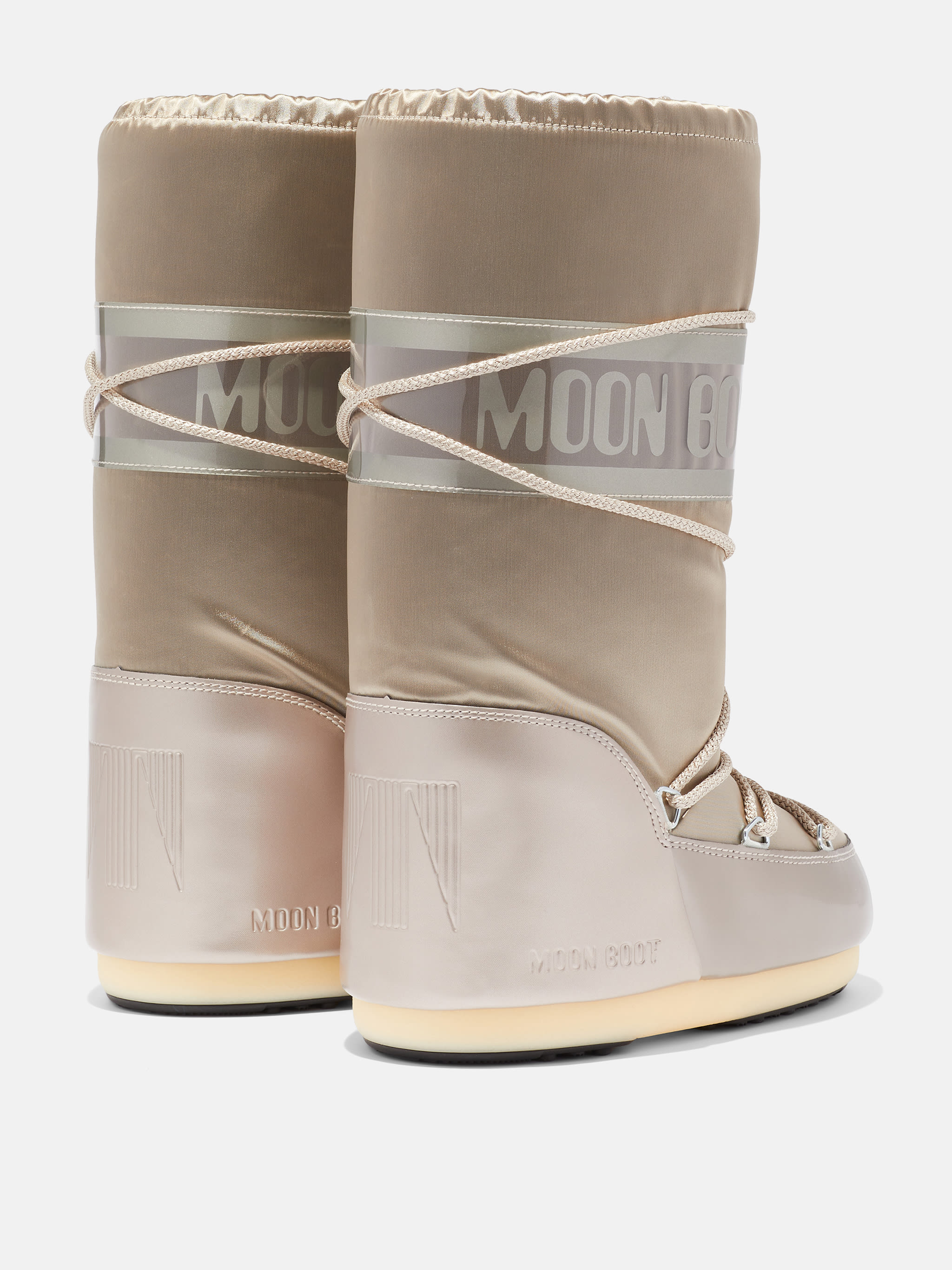 ICON GLANCE PLATINUM SATIN BOOTS