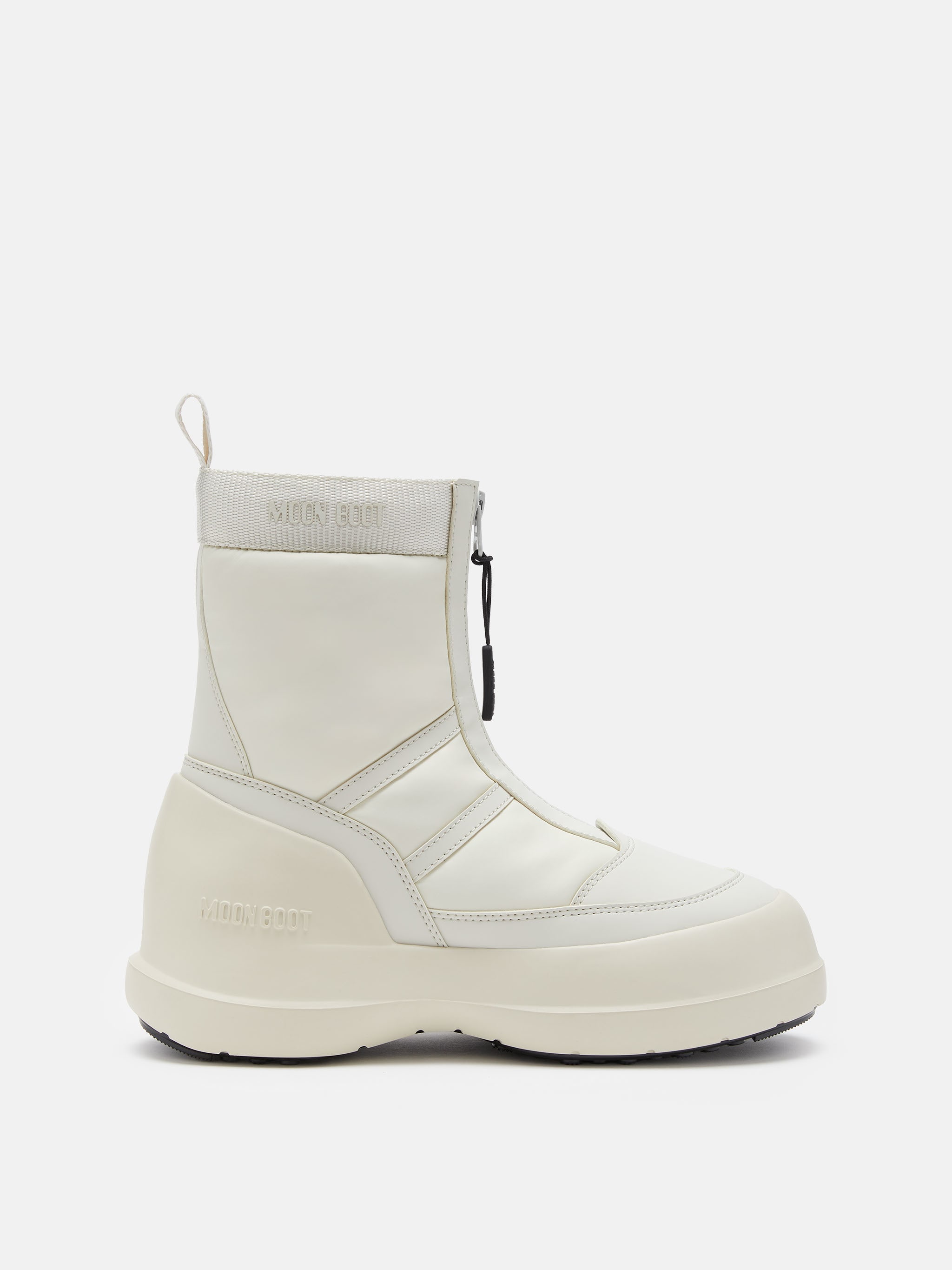 LUNA CREAM ZIP BOOTS