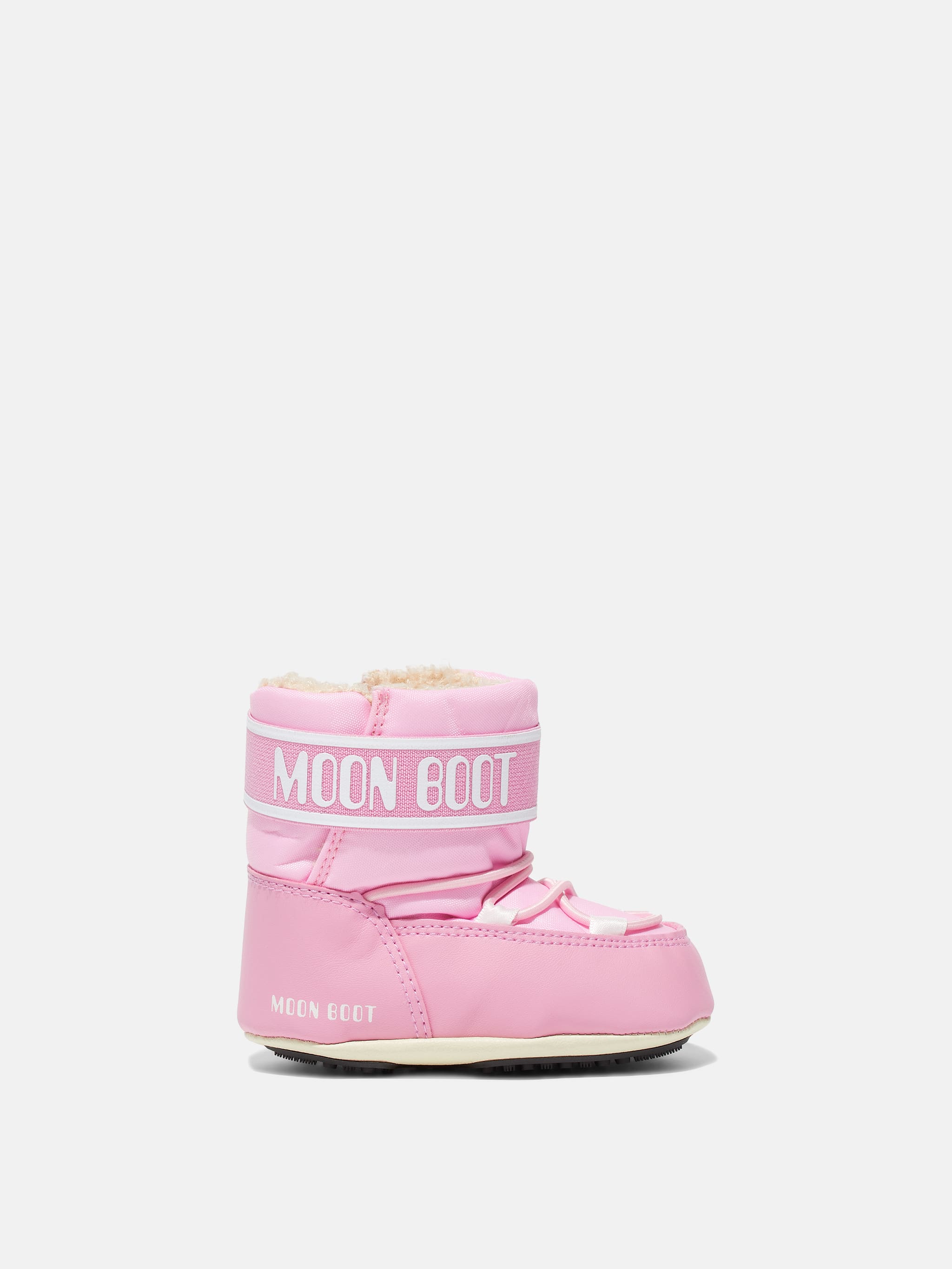 CRIB PINK NYLON BOOTS