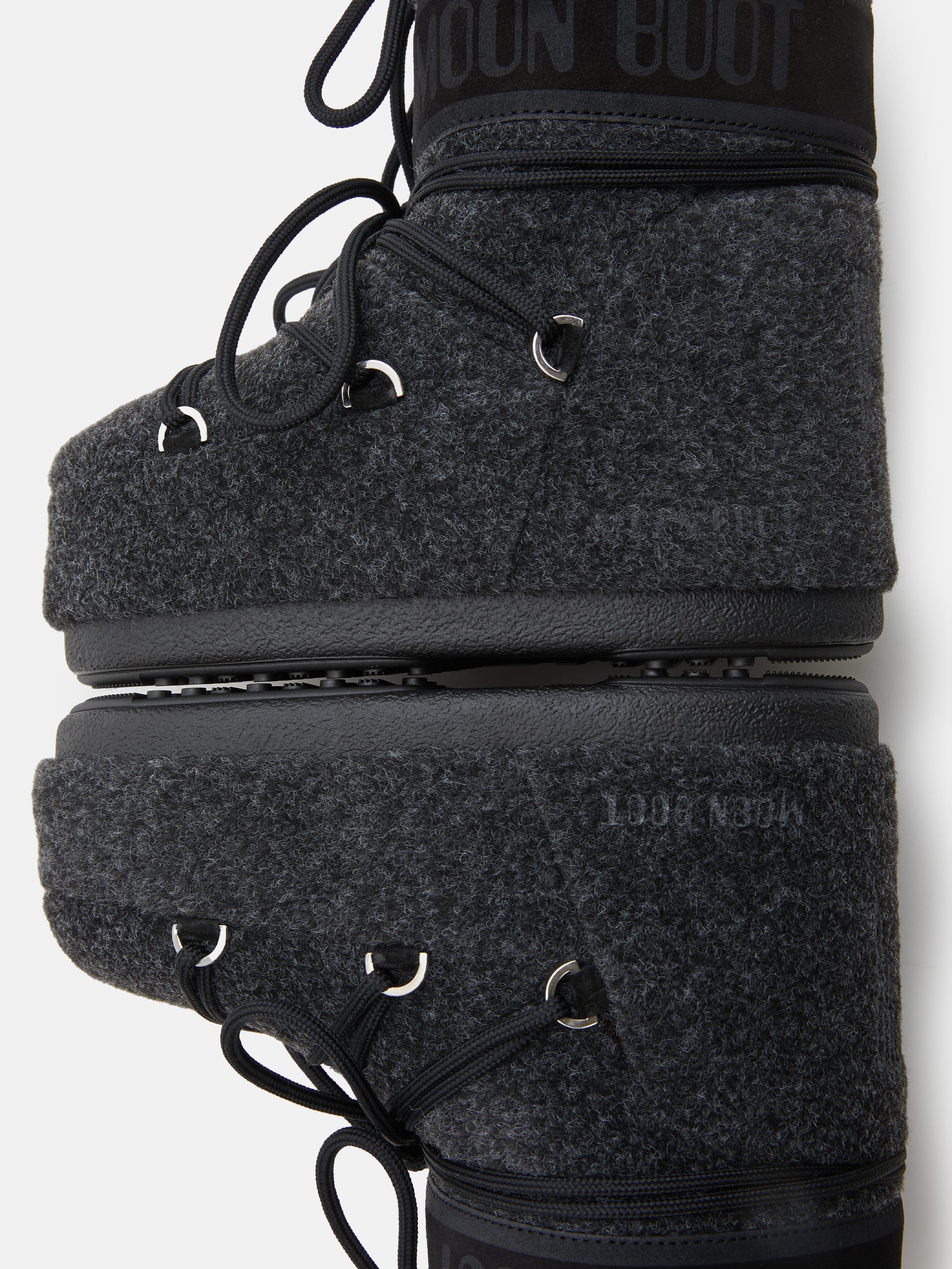 ICON LOW BLACK FELT BOOTS image number 3