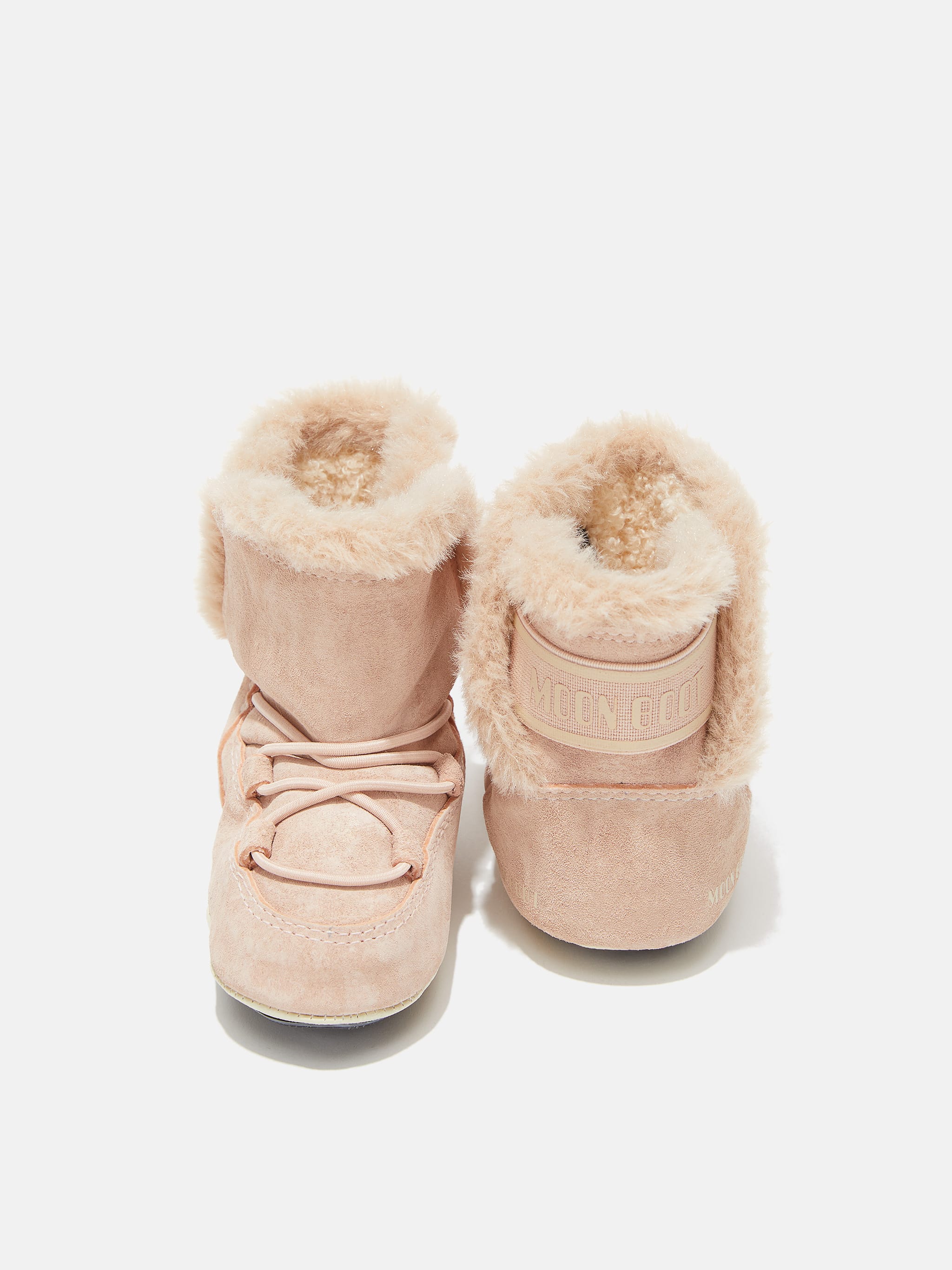 CRIB PALE-PINK SUEDE BOOTS image number 2