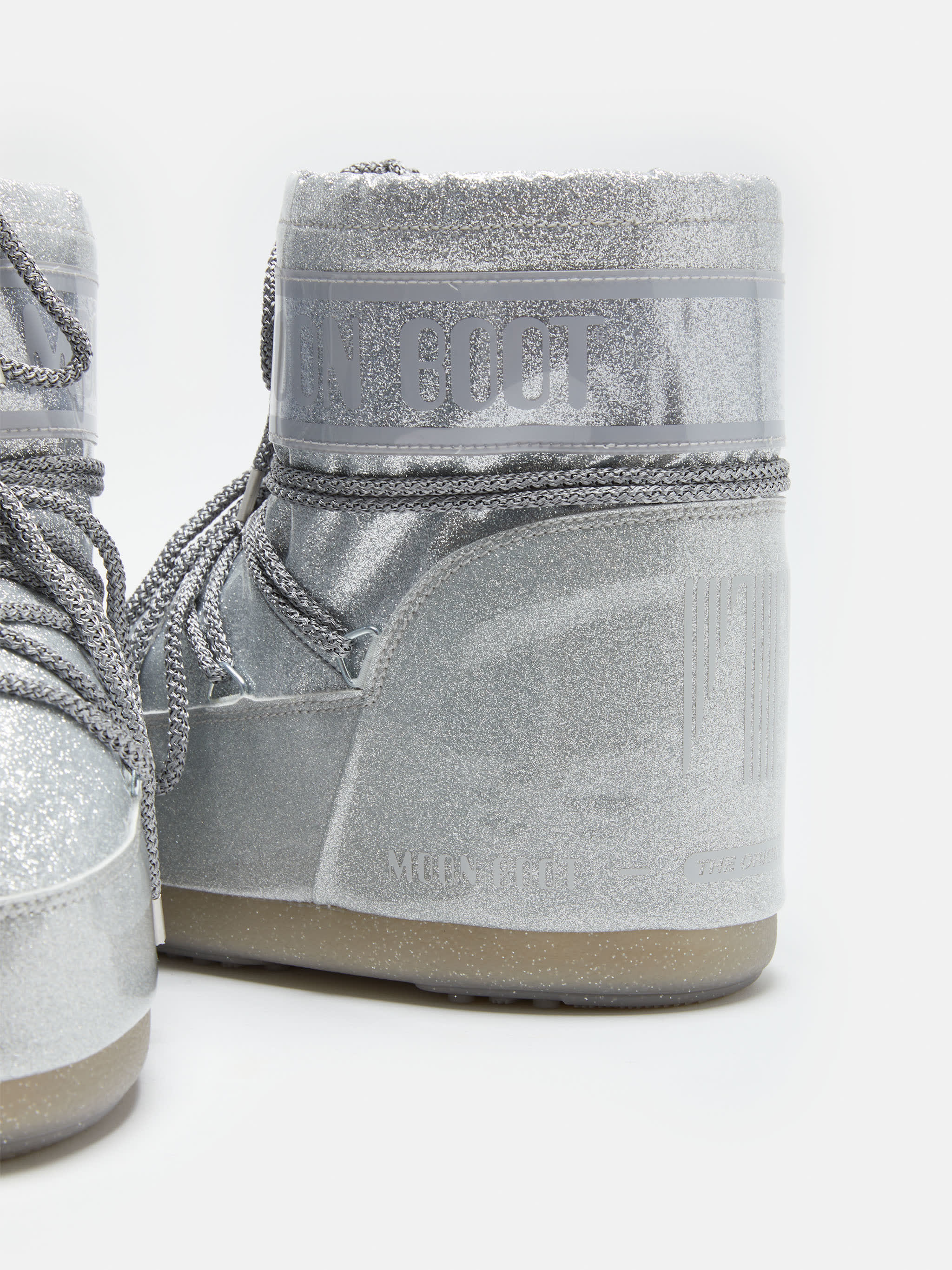 ICON LOW SILVER GLITTER BOOTS image number 3