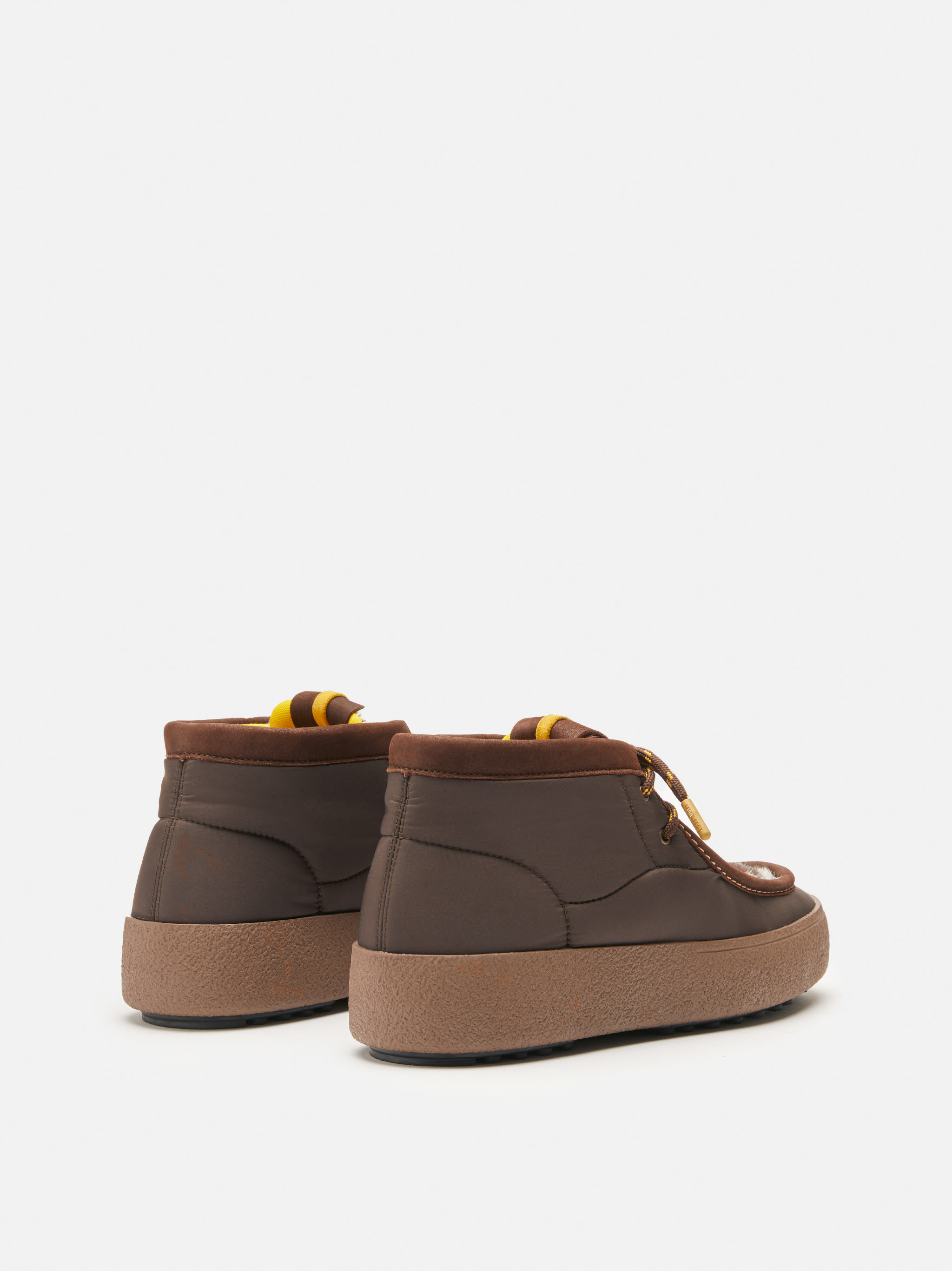 MTRACK MID BROWN COW-PRINT PONY SHOES image number 1