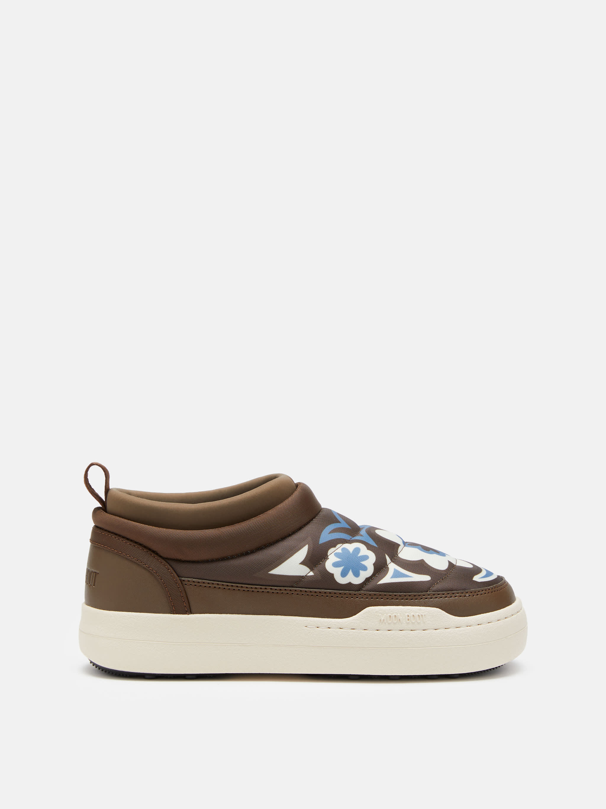 PARK SNEAKER SOFT MARRONE CON MOTIVO FLOREALE