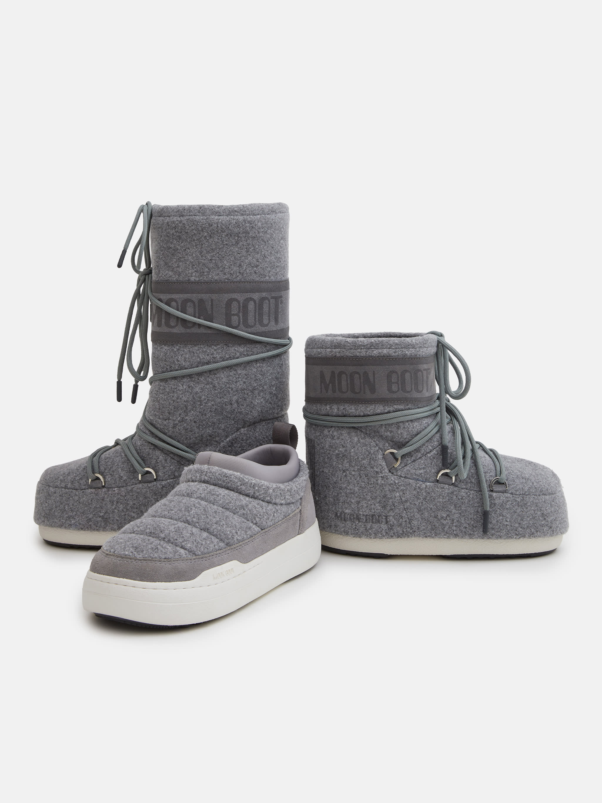 ICON LOW GREY FELT BOOTS image number 4