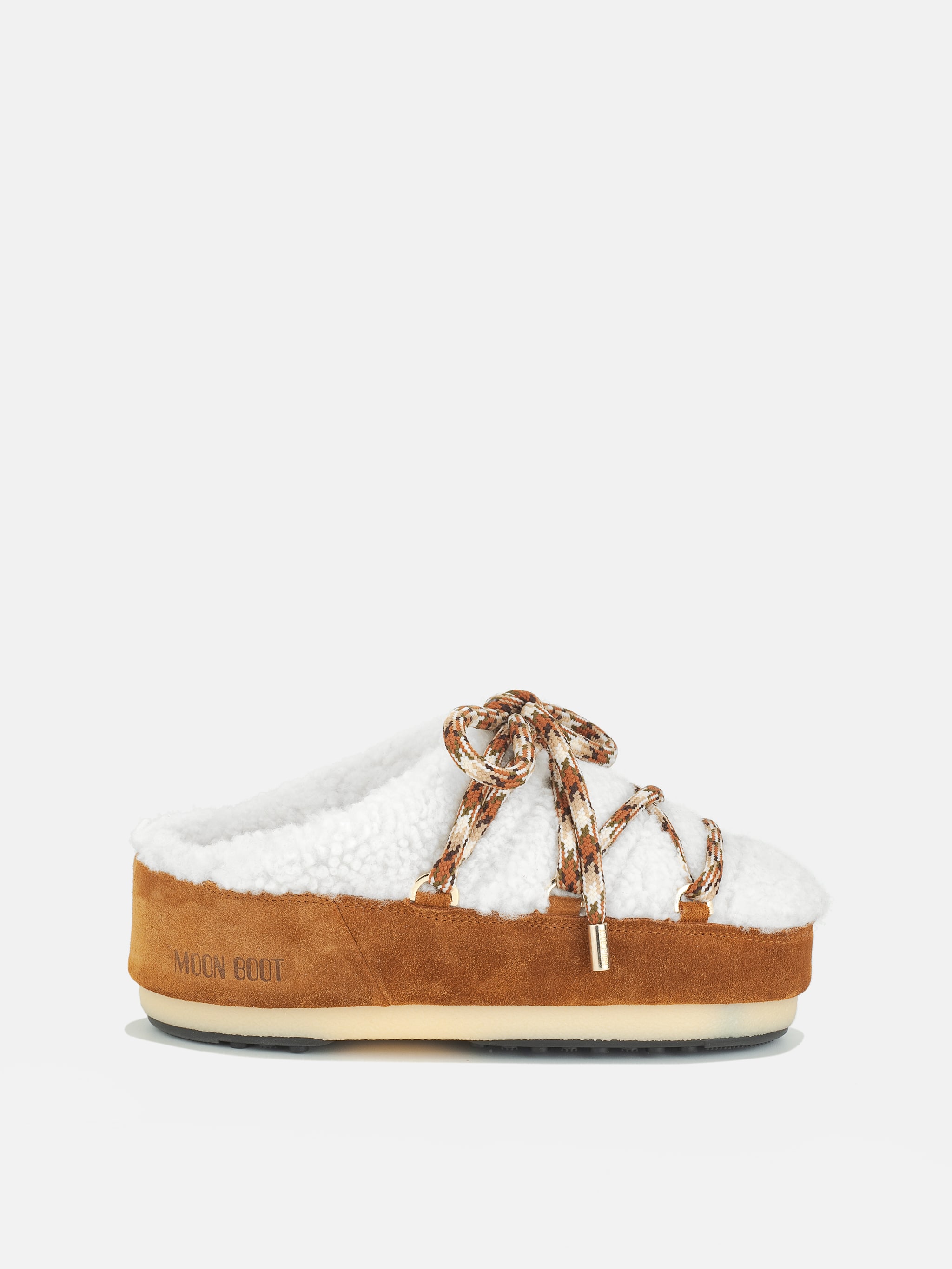 ICON SHEARLING BROWN MULES image number 0