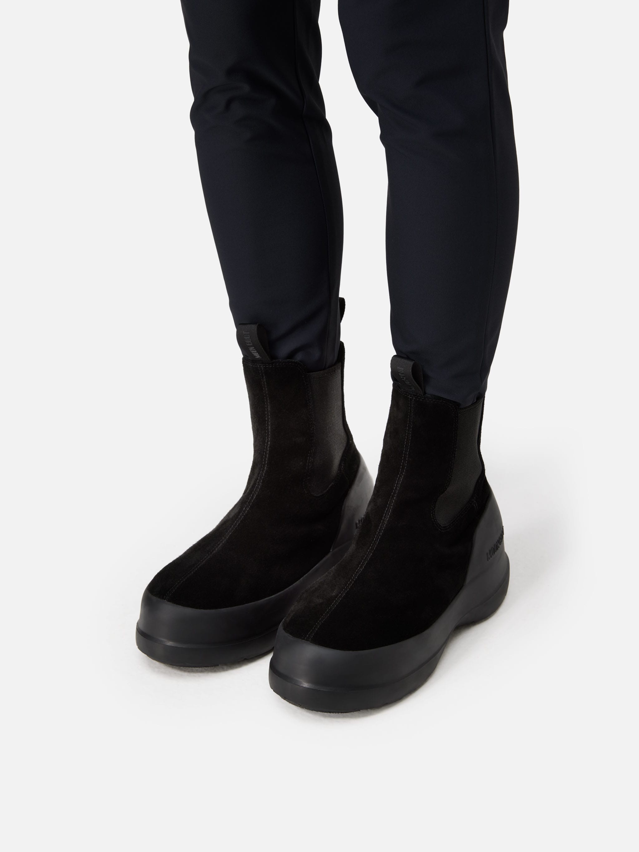 LUNA BLACK SUEDE CHELSEA BOOTS image number 4