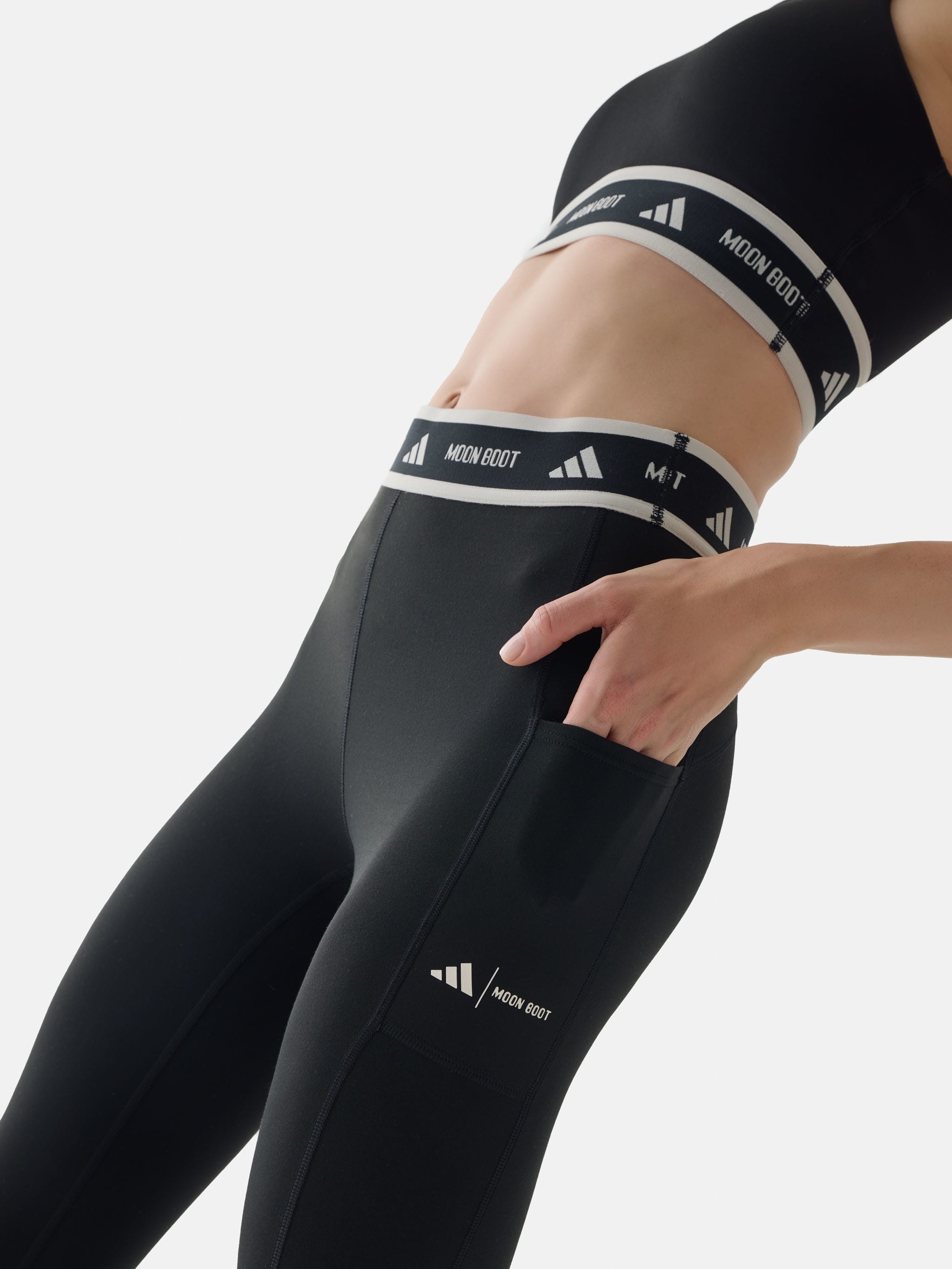 adidas x Moon Boot Leggings Schwarz image number 2