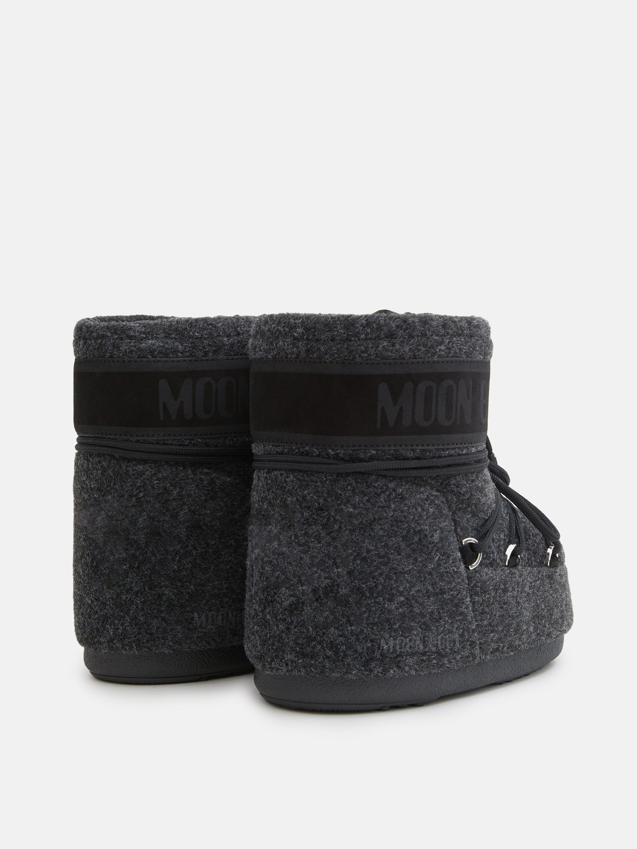 ICON LOW BLACK FELT BOOTS