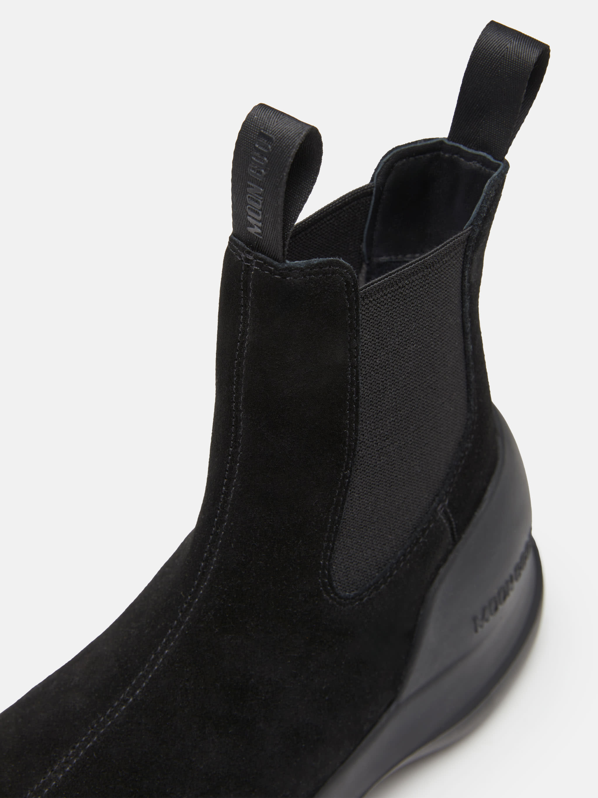 LUNA BLACK SUEDE CHELSEA BOOTS image number 2