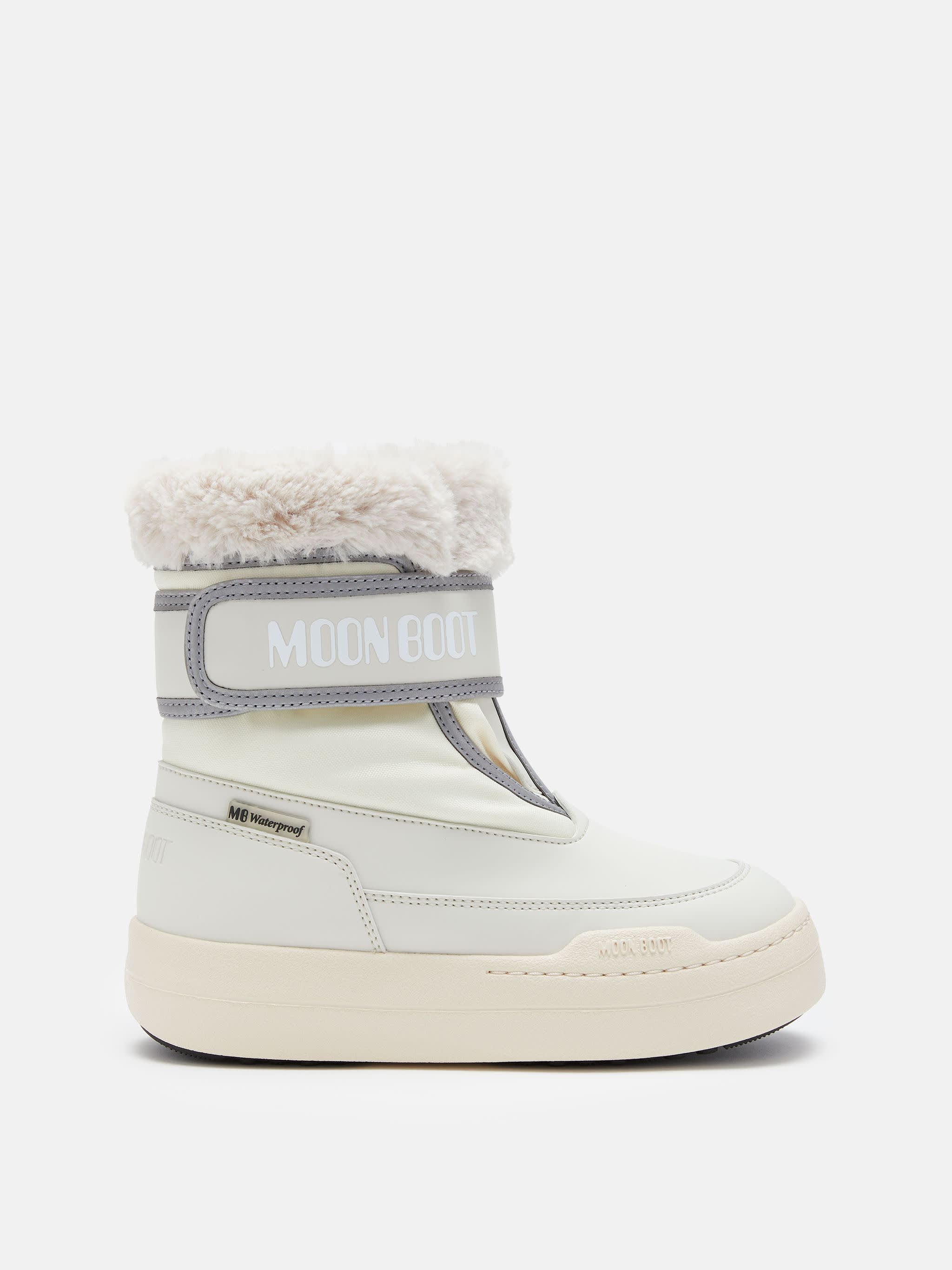 JUNIOR PARK STRAP CREAM BOOTS