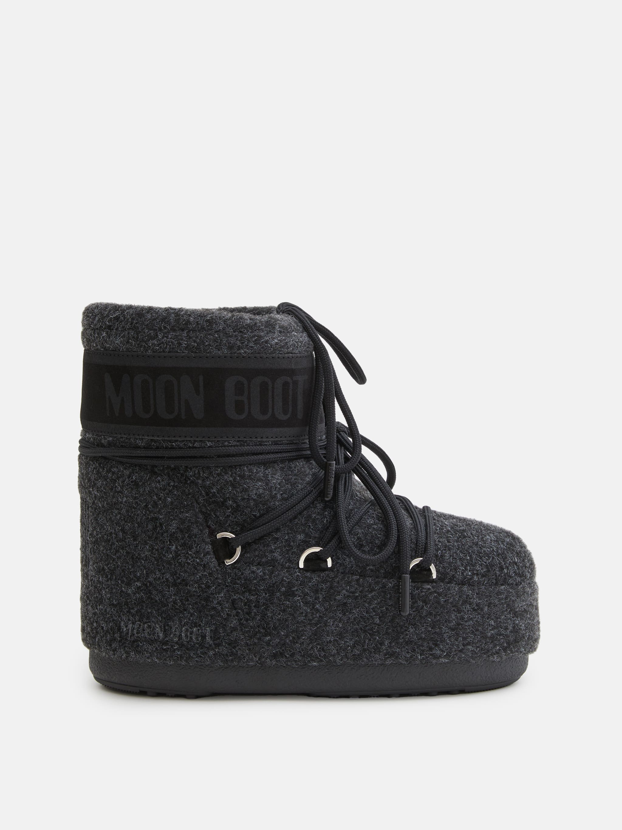 ICON LOW BLACK FELT BOOTS