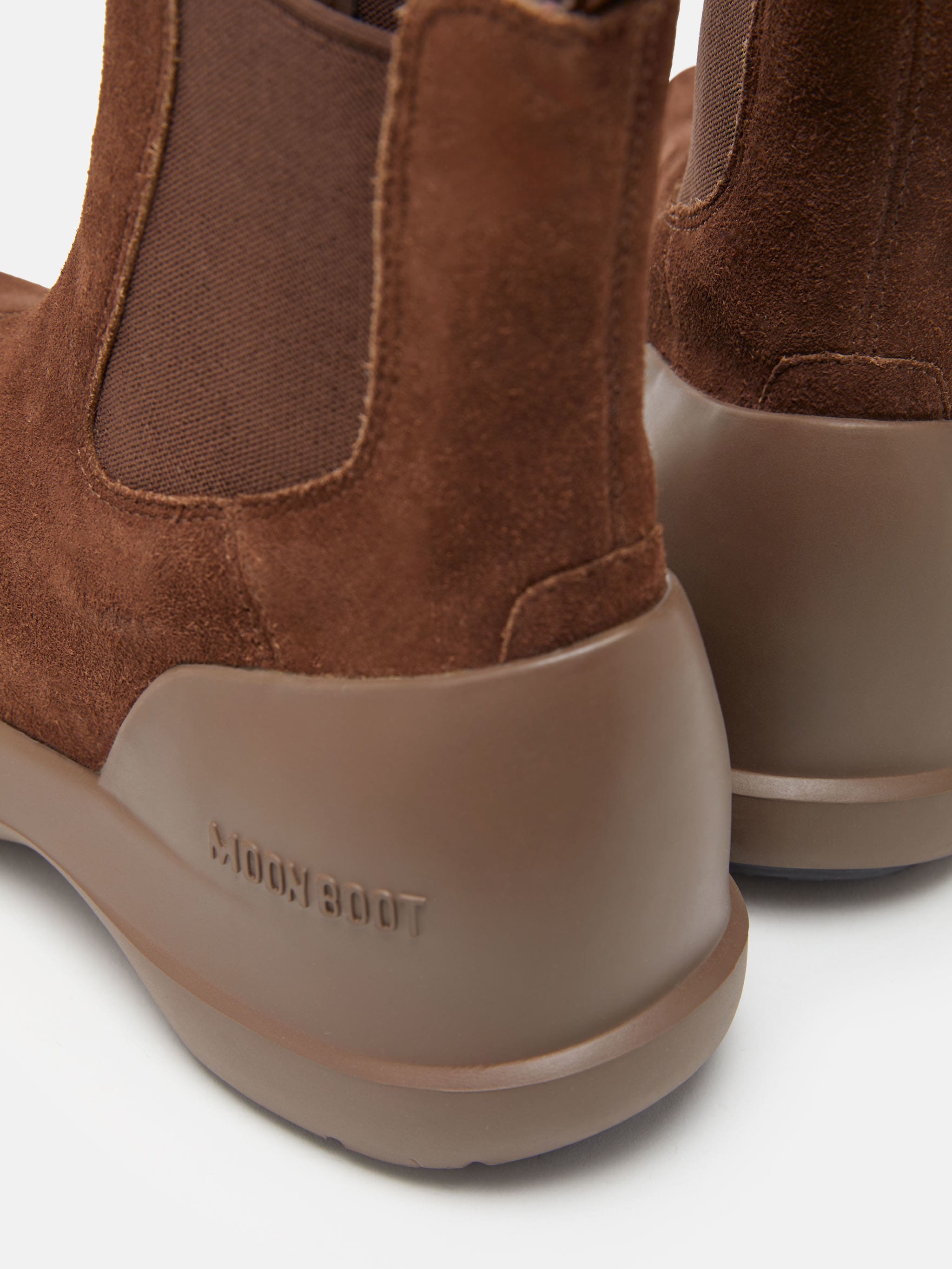 LUNA BROWN SUEDE CHELSEA BOOTS image number 2