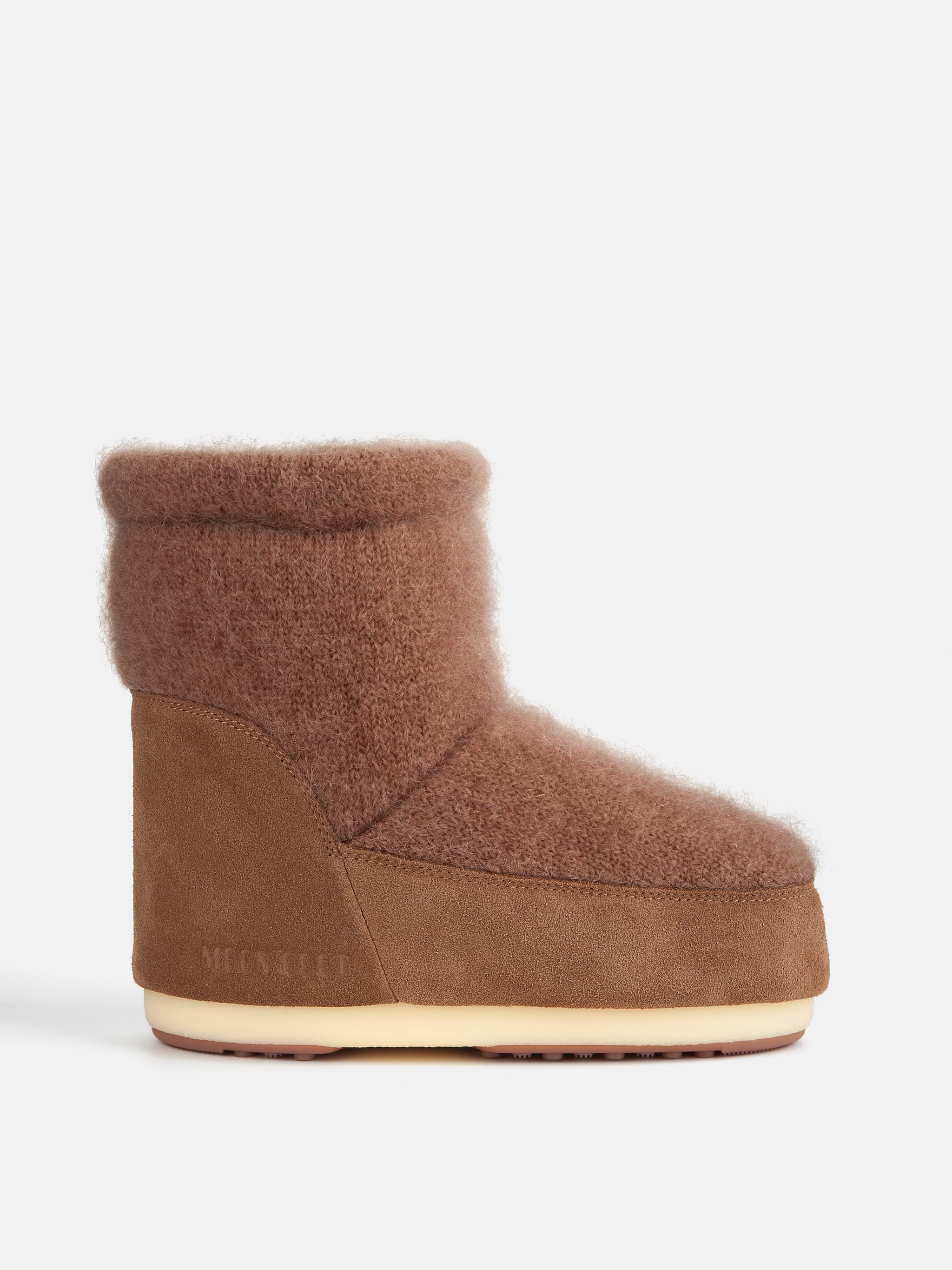 Jacquemus + Moon Boot Icon Low Brown No Lace Boots