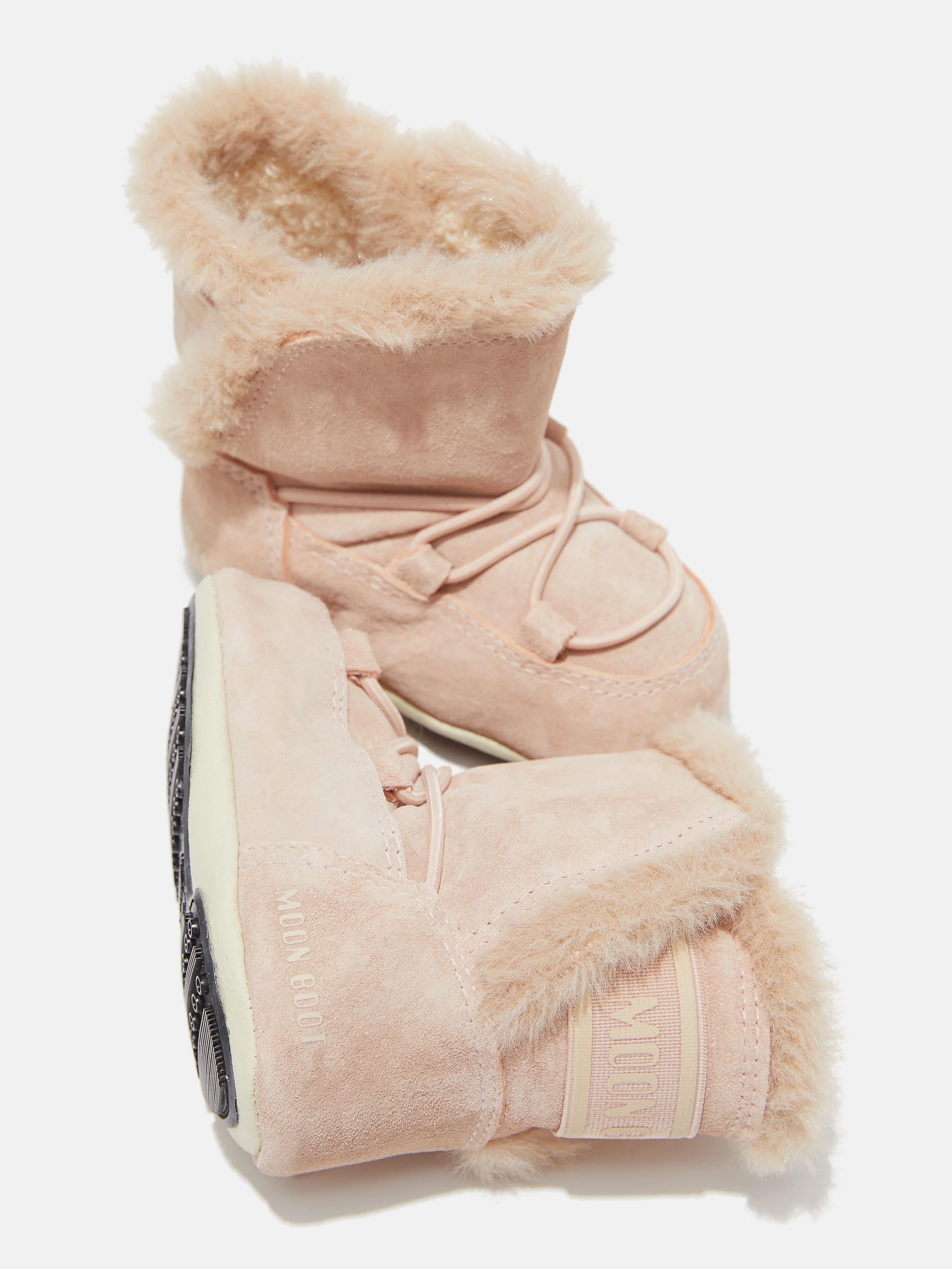 CRIB PALE-PINK SUEDE BOOTS image number 3