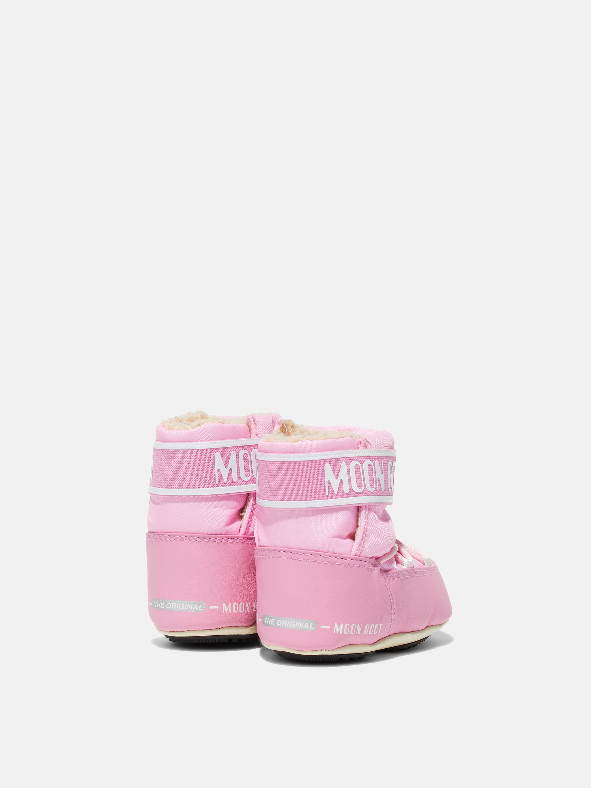 CRIB PINK NYLON BOOTS