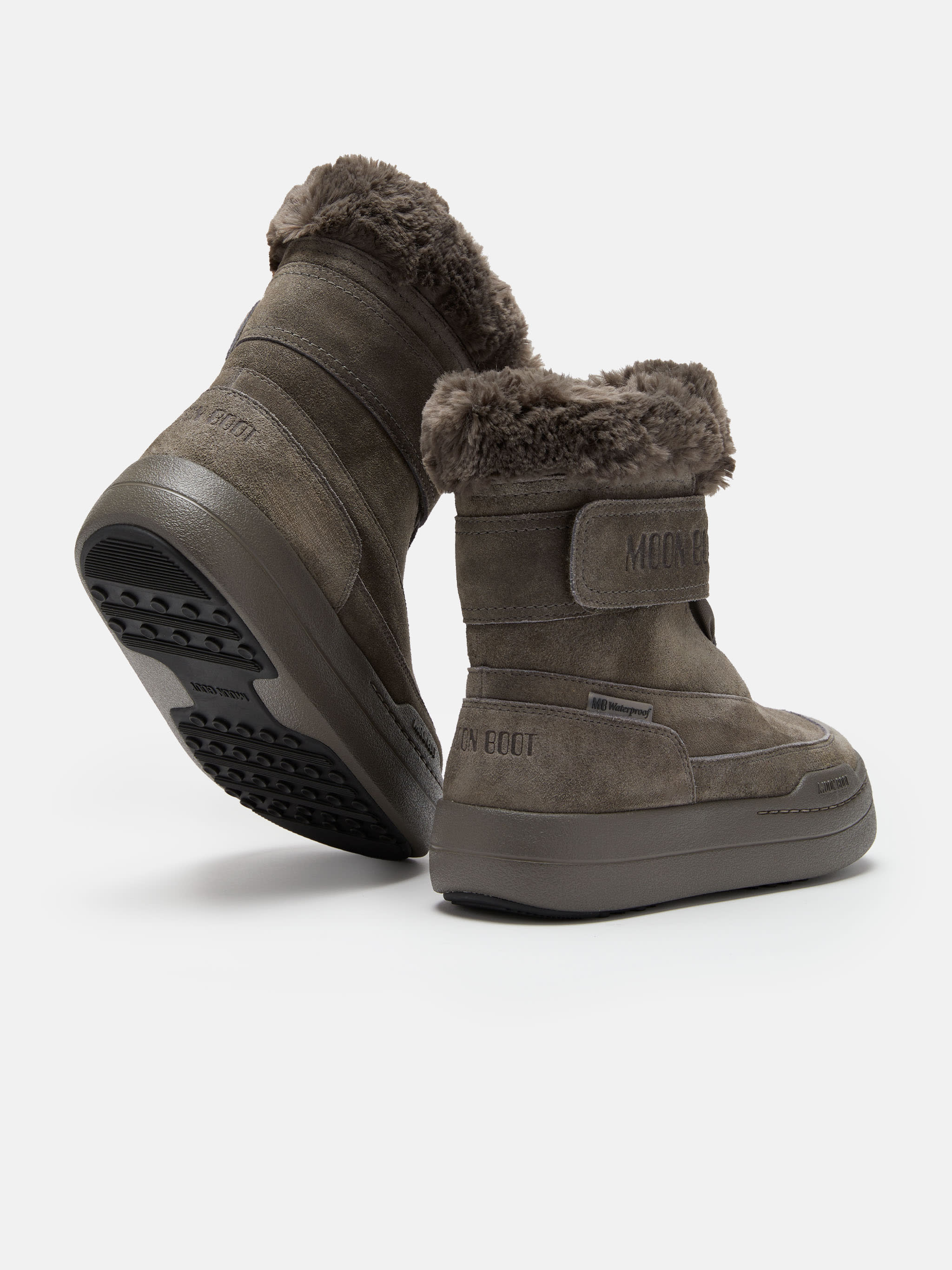 BOTTES PARK AVEC SANGLE EN DAIM ANTHRACITE ENFANT image number 3