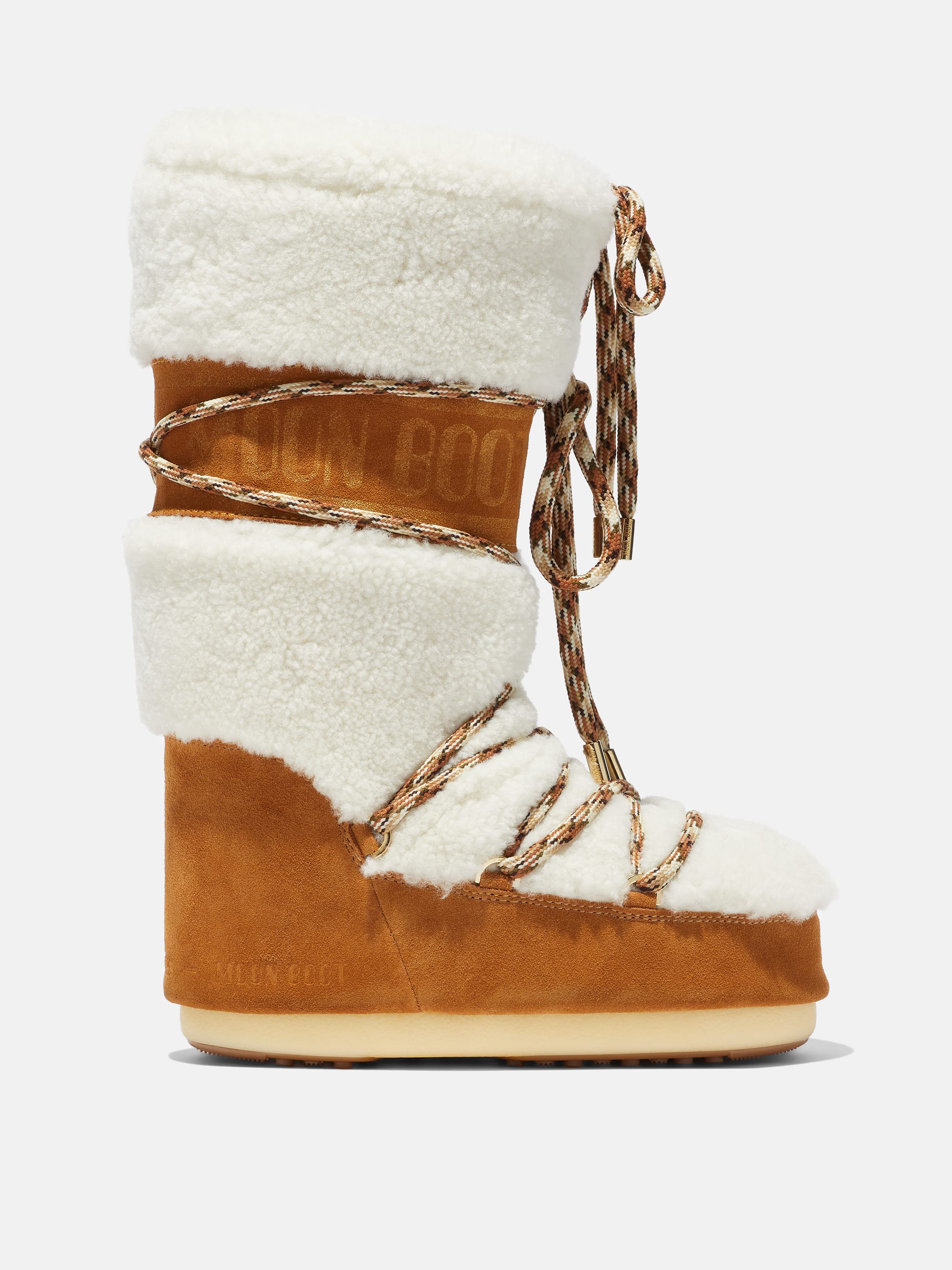 LAB69 ICON CREAM SHEARLING BOOTS image number 0